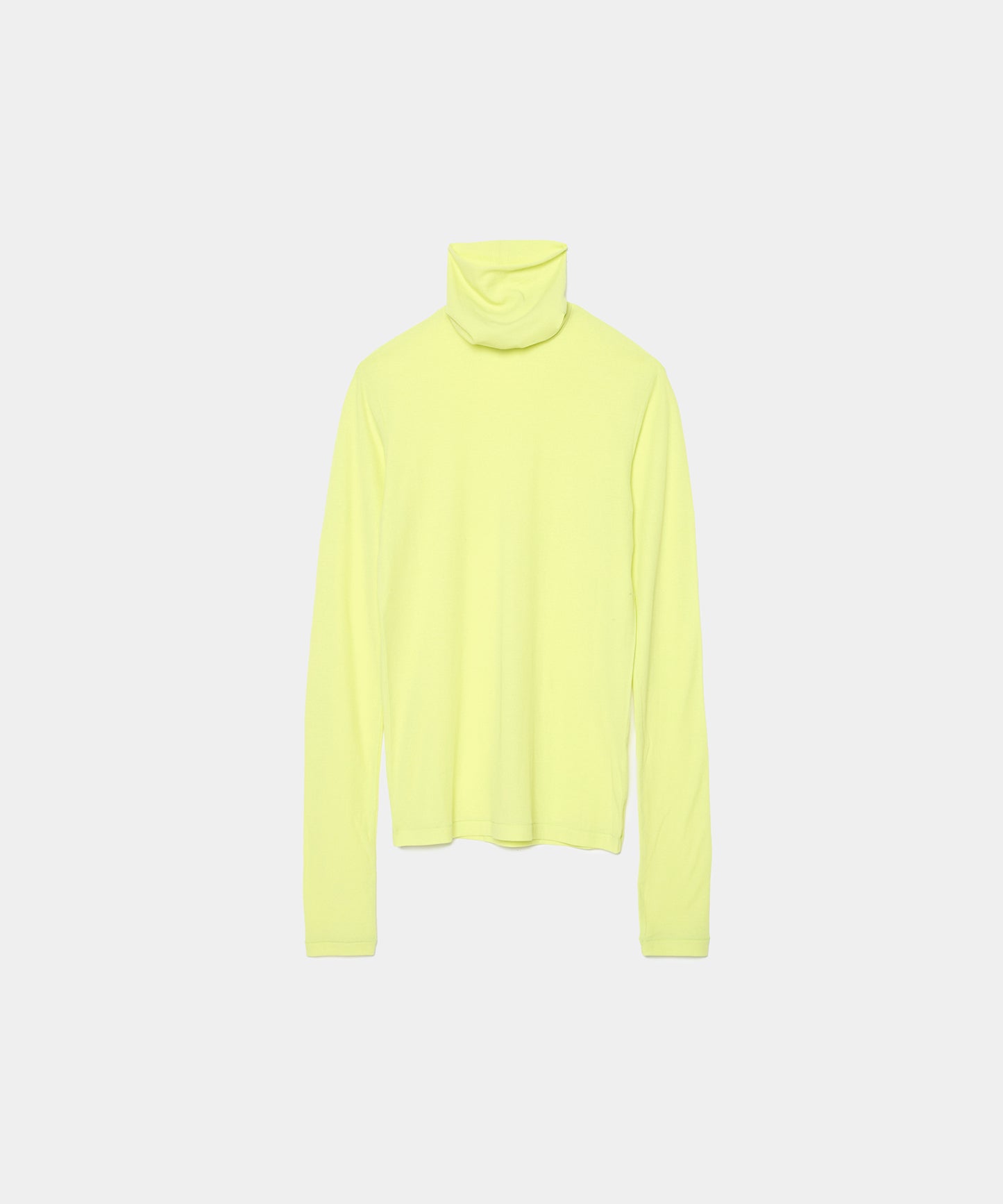 Babaco Twisted Cotton Turtleneck Lemon