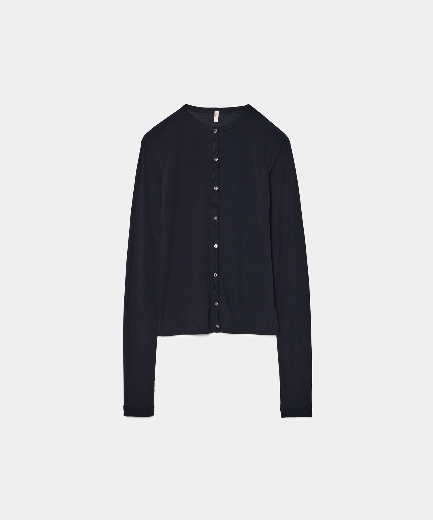 Babaco Twisted Cotton Cardigan Black
