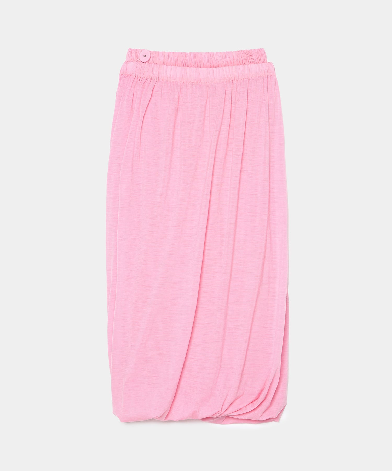 Twisted Wool Jersey Skirt Pink