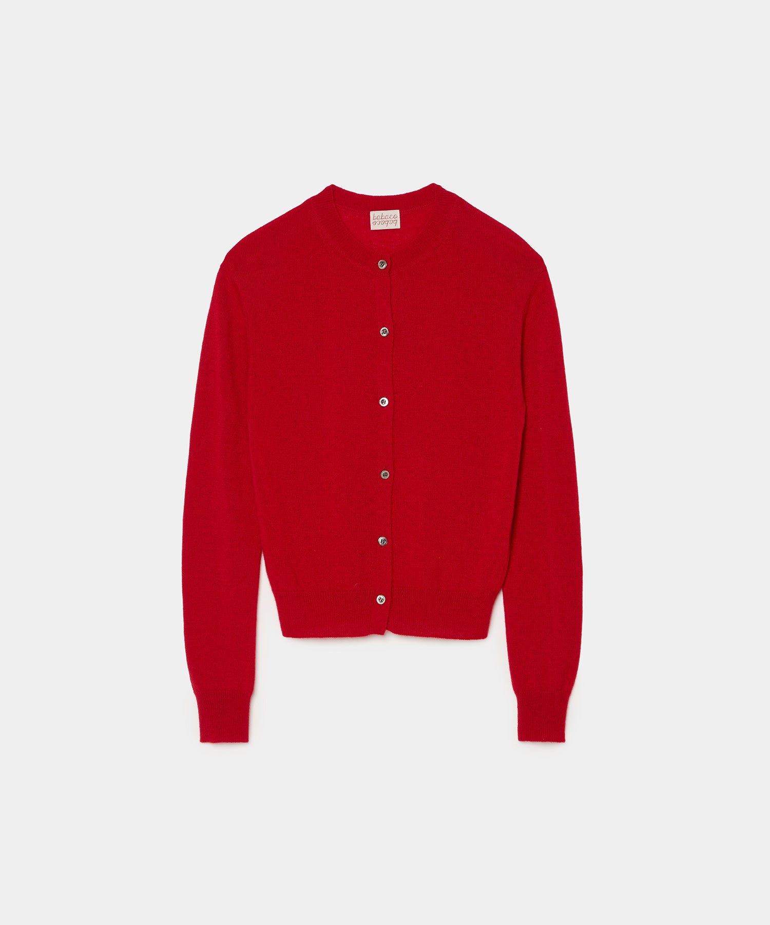 BABACO ROUND NECK CASHMERE SILK CARDIGAN