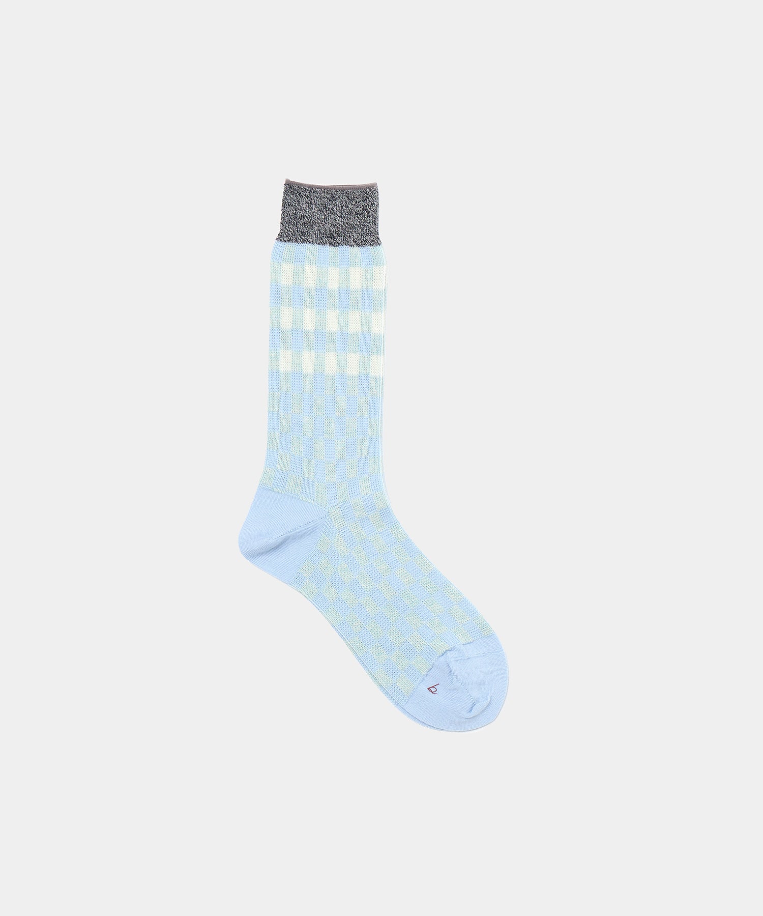 Babaco Jacquard Check Socks Light Blue