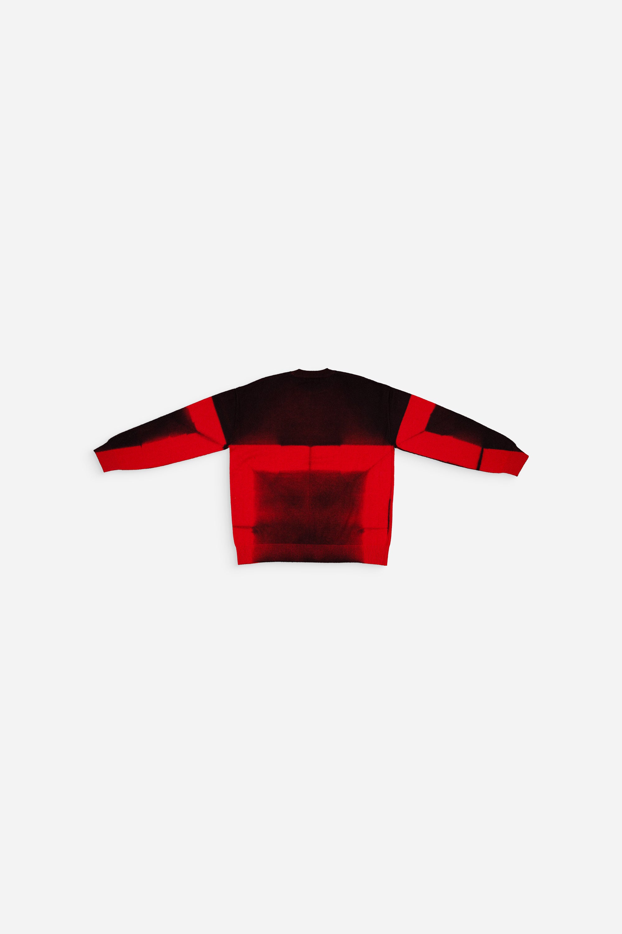 Cashmere Seamless Crewneck Red and Black