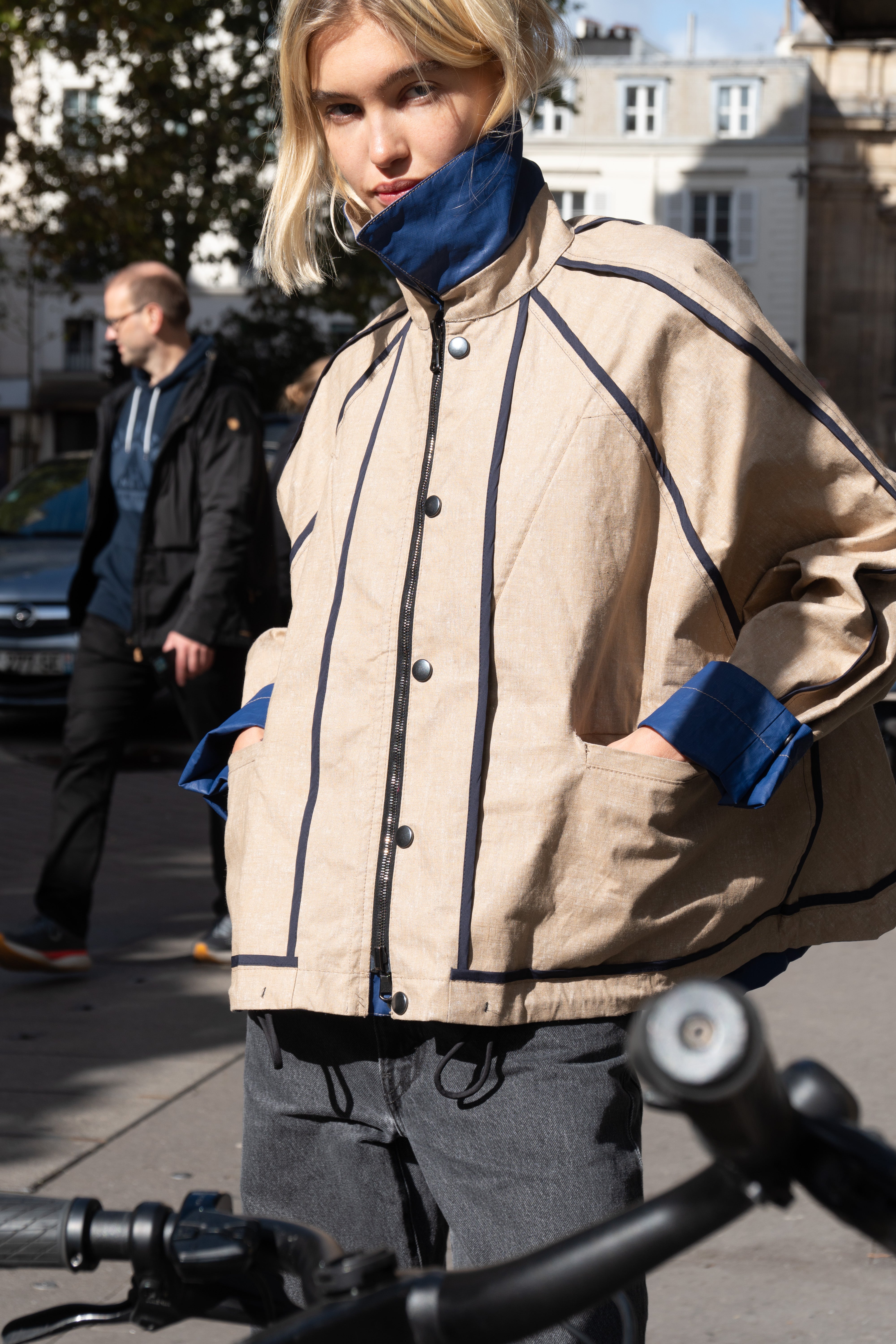 KONRAD FLORIAN JACKET COATED LINEN