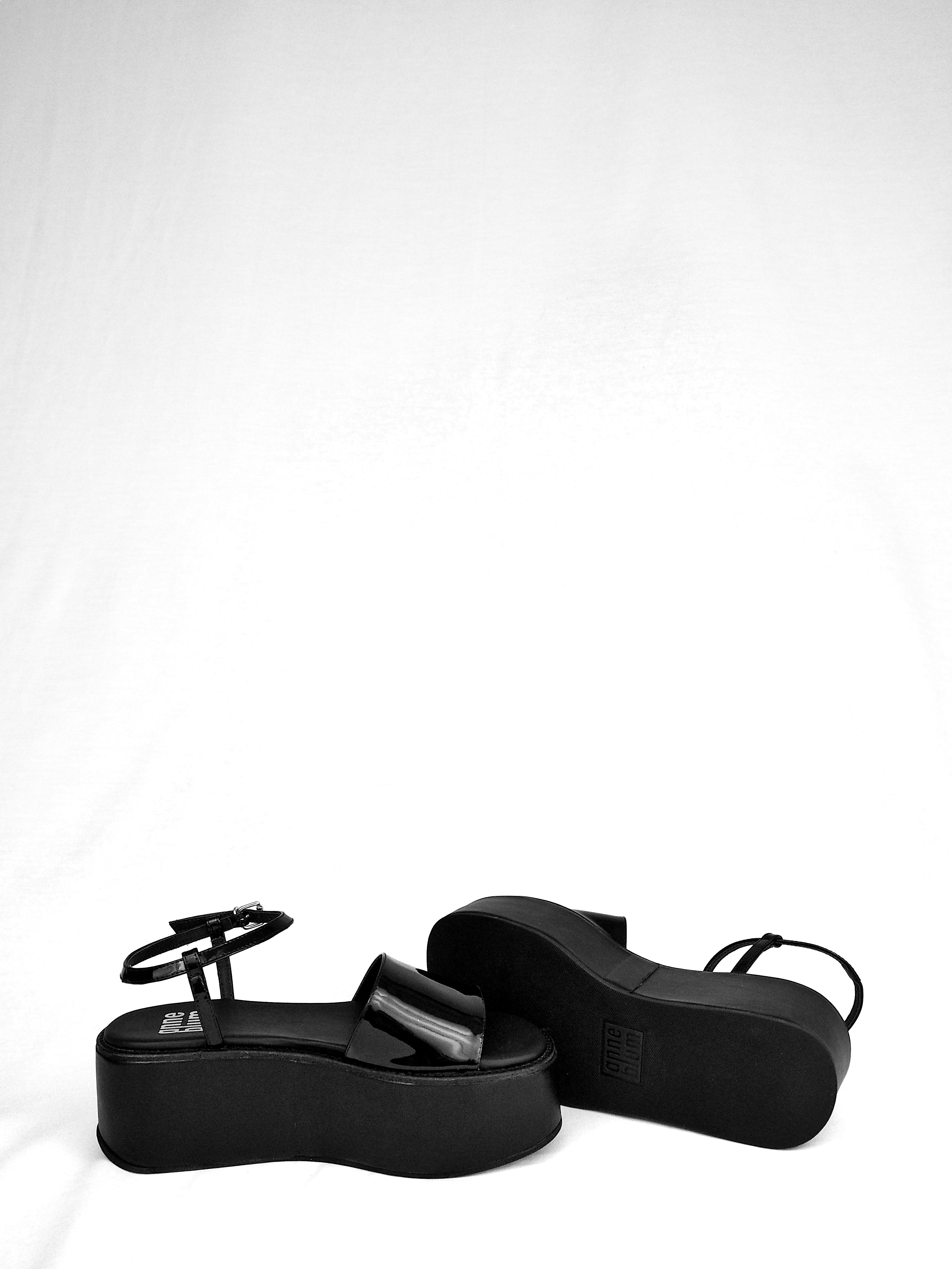 Melody anne blum Sandal with platform, patent and leather