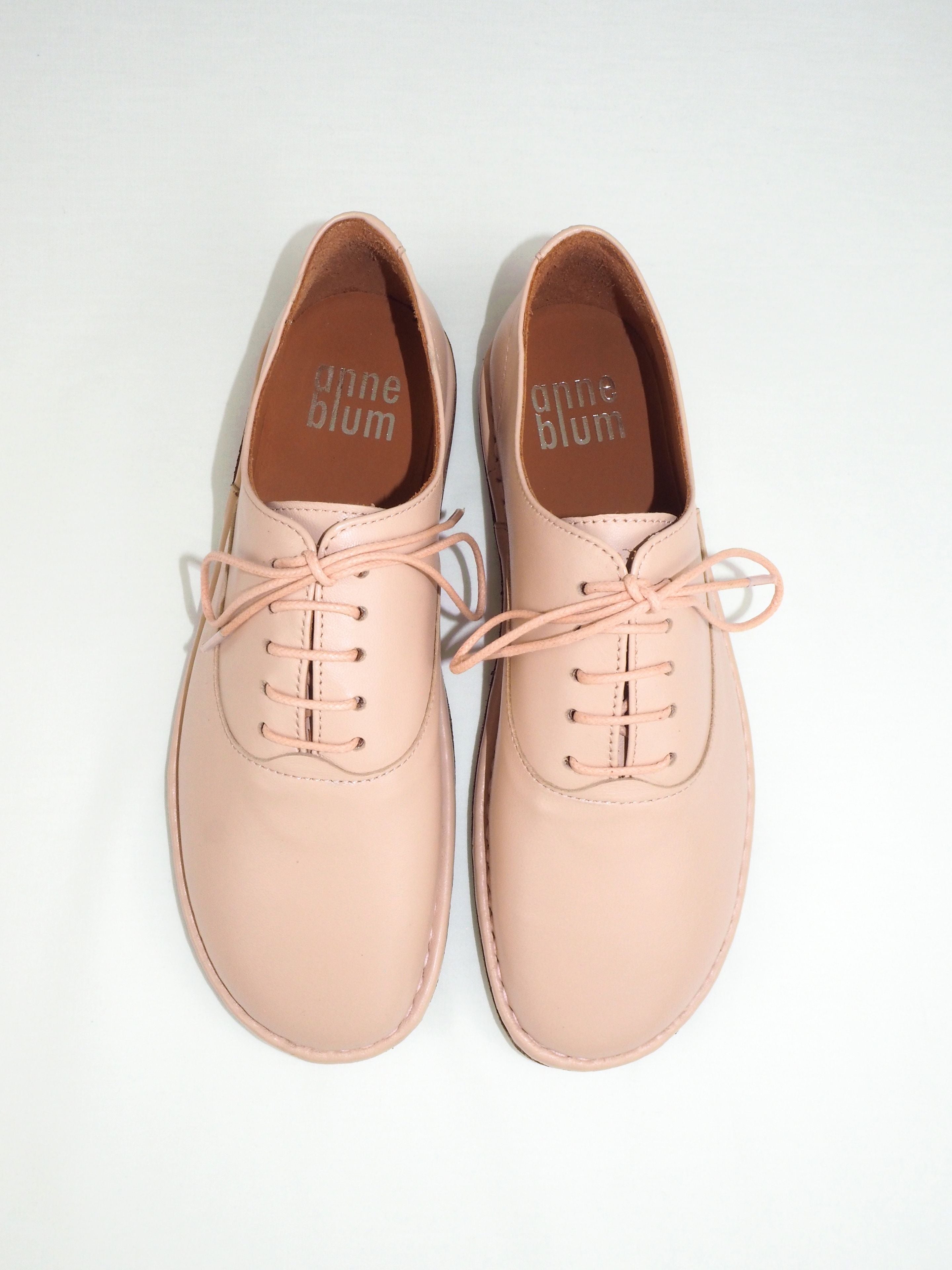 Bonnie anne blum Derby nappa leather nude