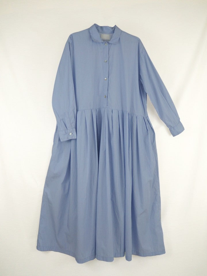 Titi Dress red Nitto 100% Italian striped popeline Righina Blue