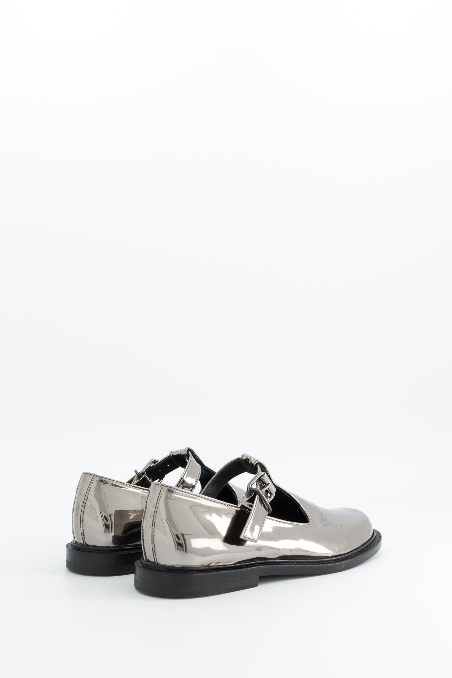 Iman T-Bar Shoes Silver