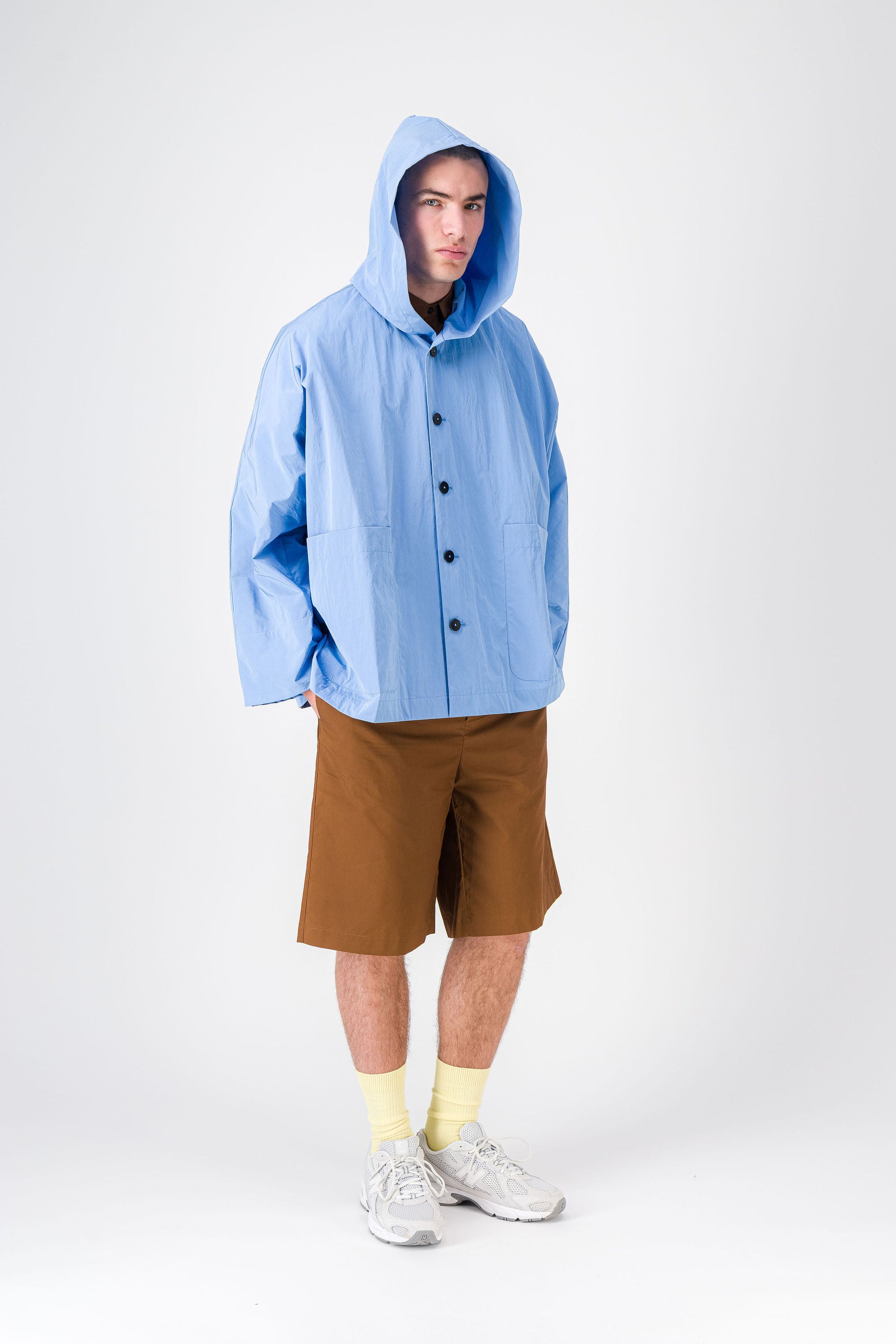 Wide Oversized Short Hoodie Jacket