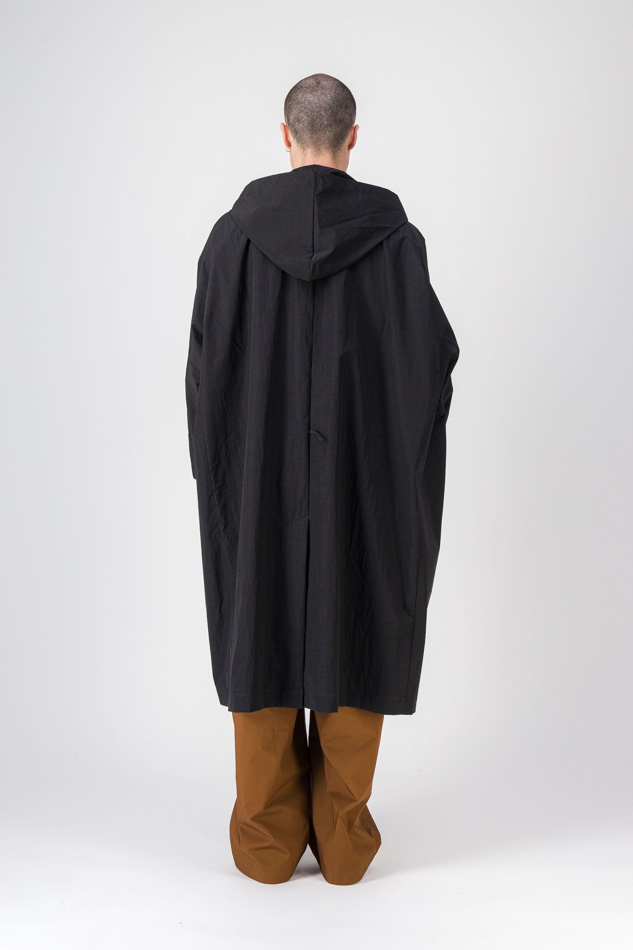 Wide Dramatic Black Coat