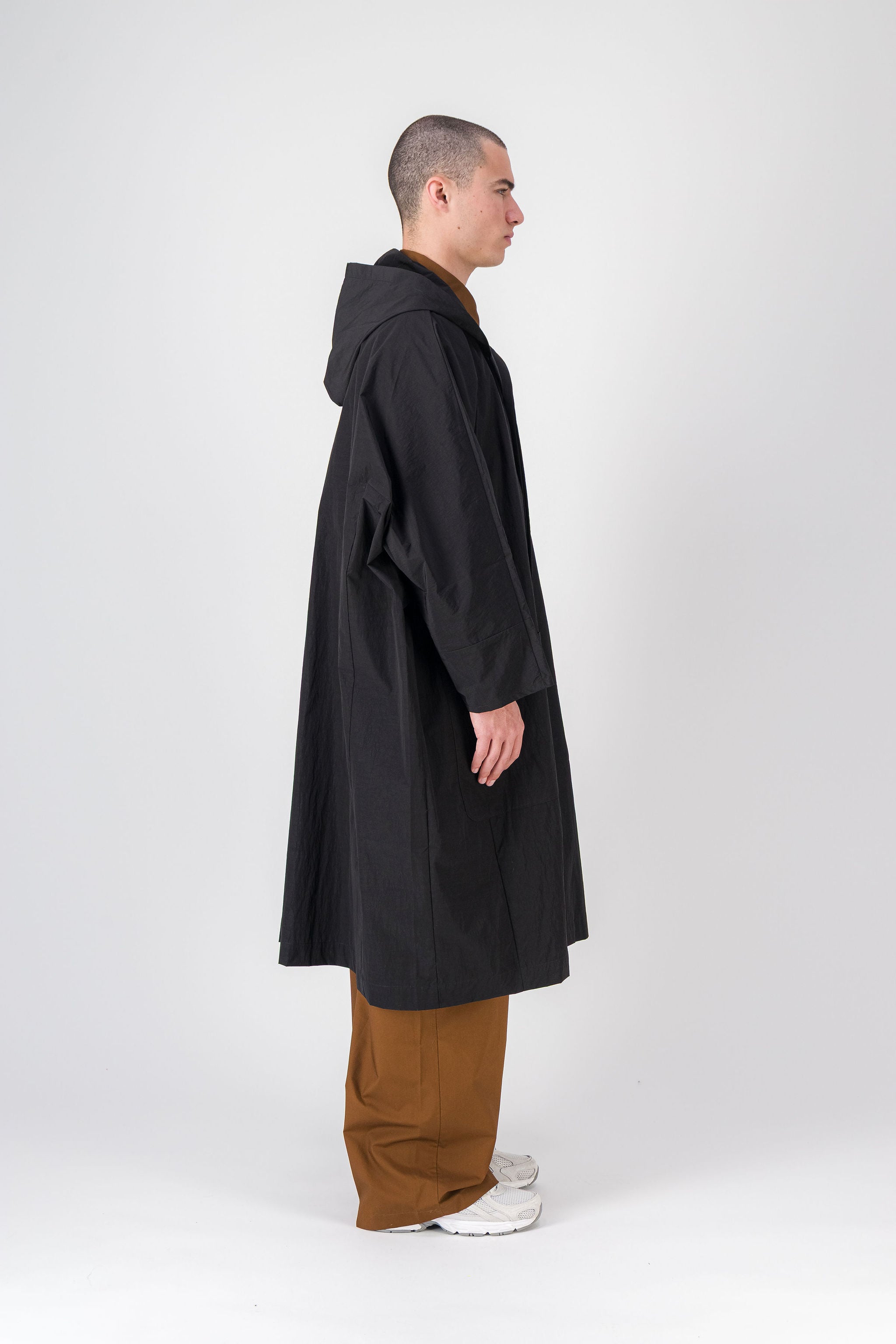 Wide Dramatic Black Coat