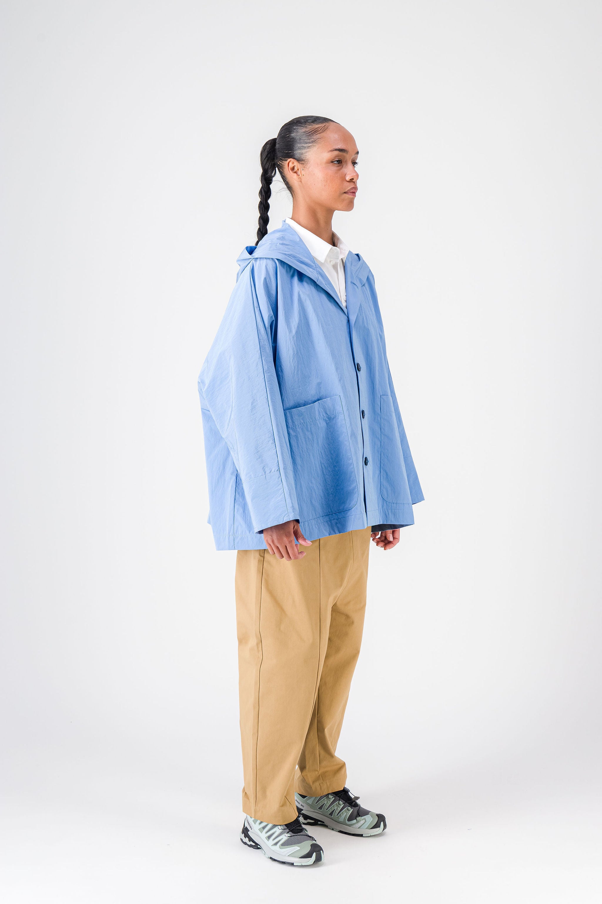 Wide Oversized Short Hoodie Jacket