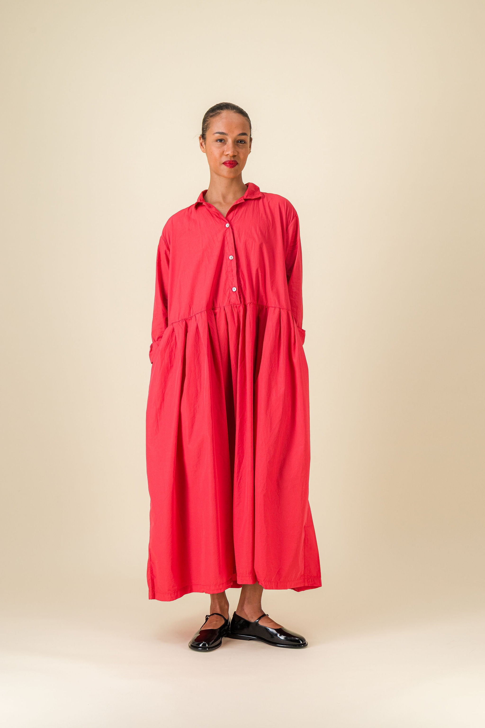 Titi Dress Red Cotton Dress