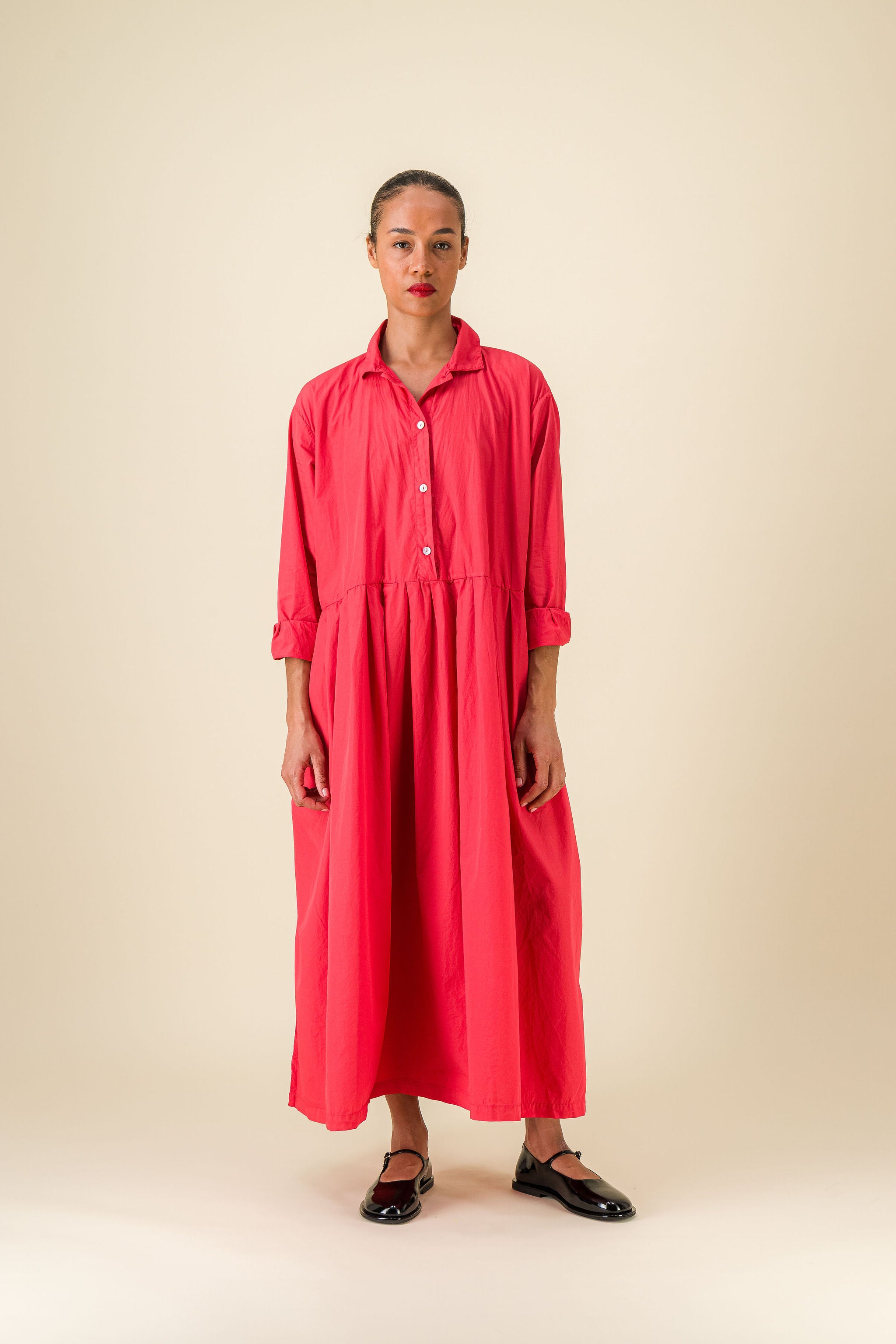 Titi Dress Red Cotton Dress