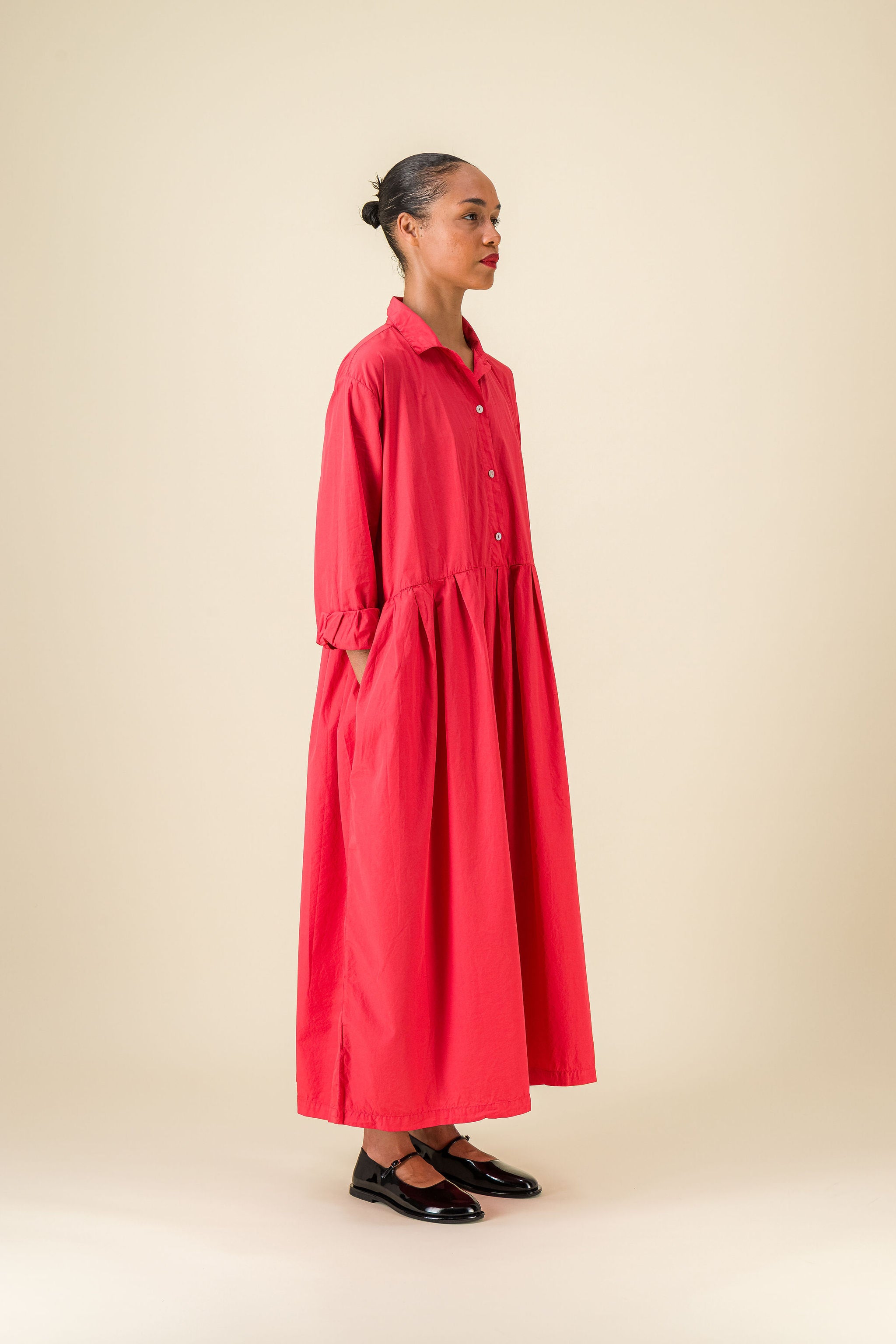 Titi Dress Red Cotton Dress