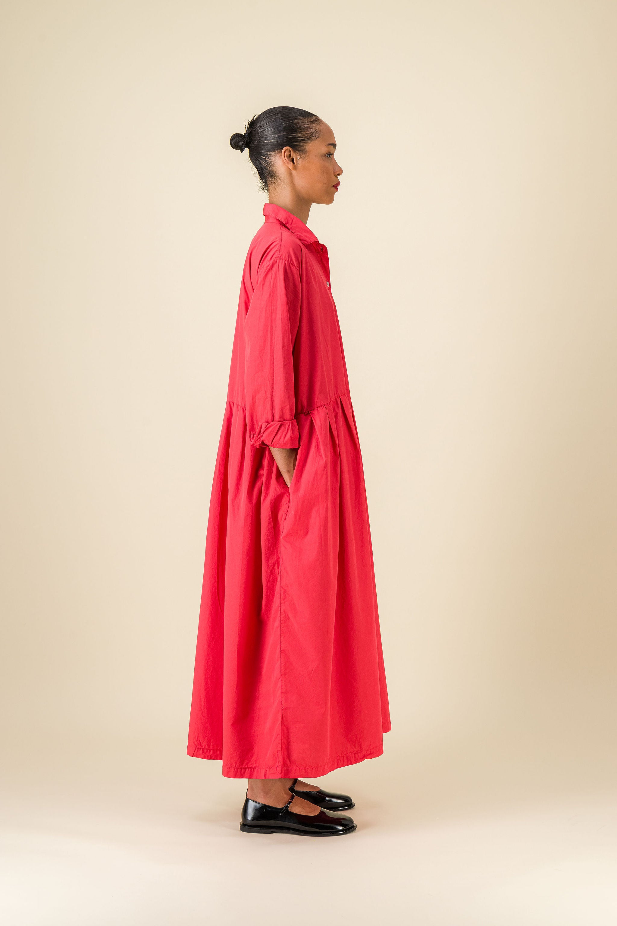 Titi Dress Red Cotton Dress