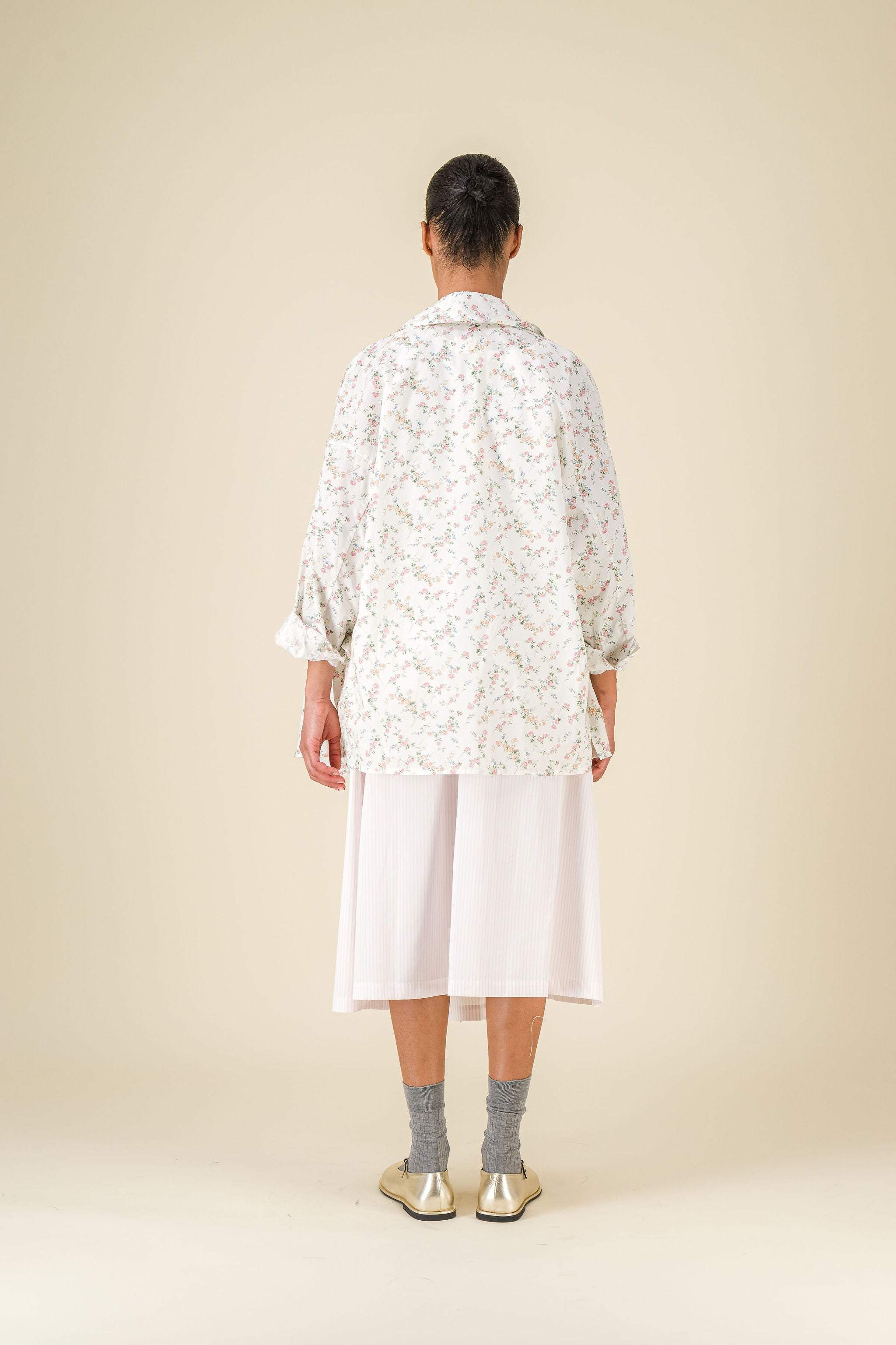 Caracoto Striped Popeline Caramella