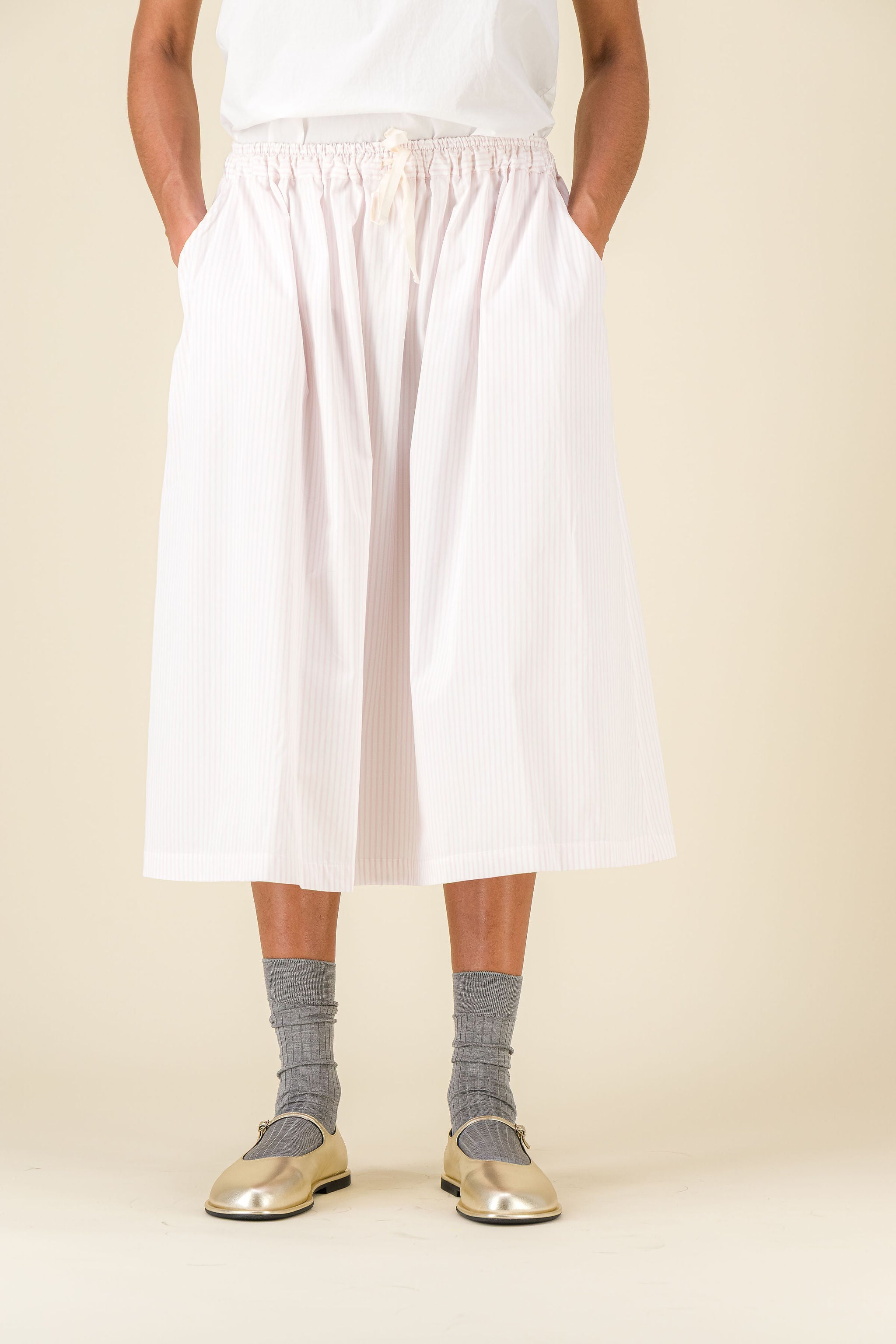 Caracoto Striped Popeline Caramella