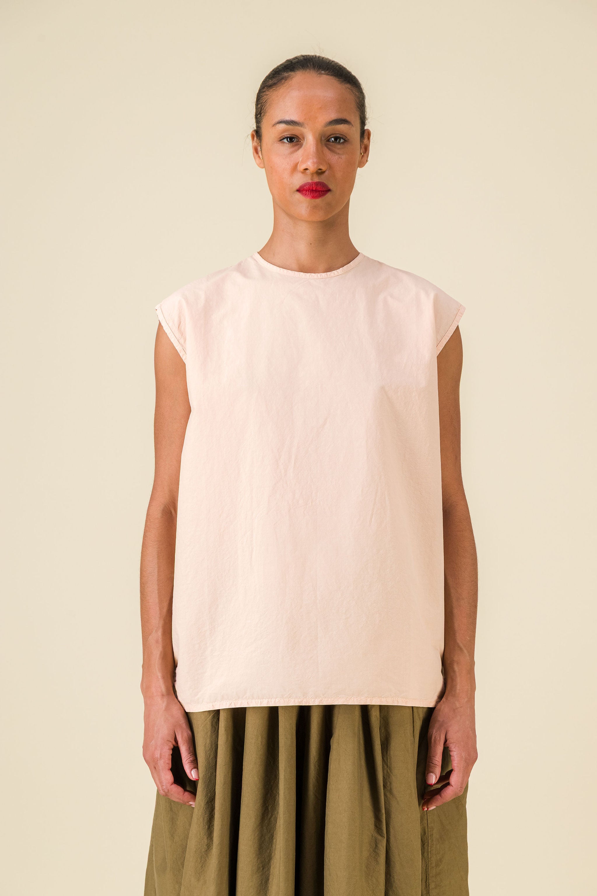 Bud Cotton Silk Nude Top