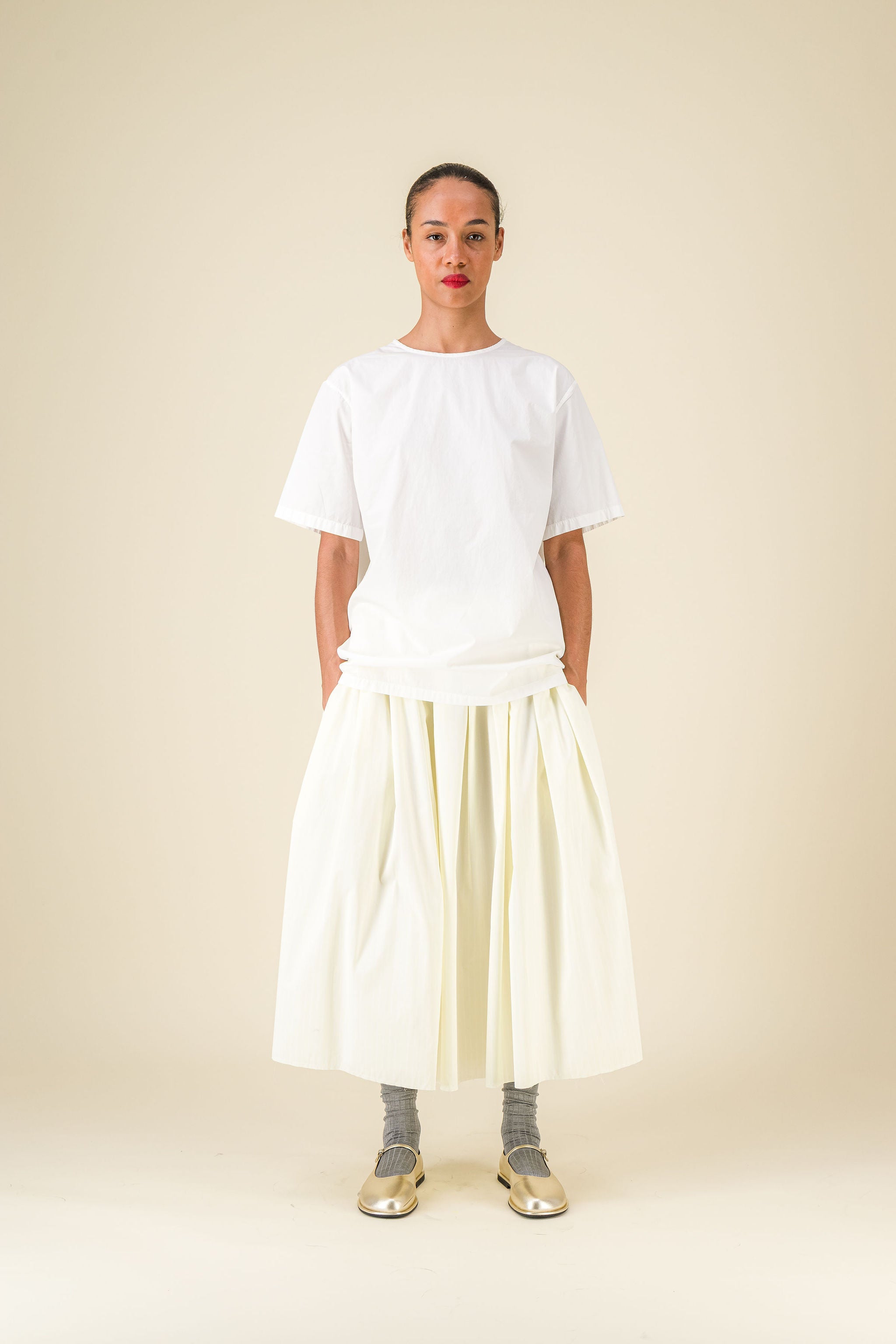 Gelsa Striped Popeline Yellow