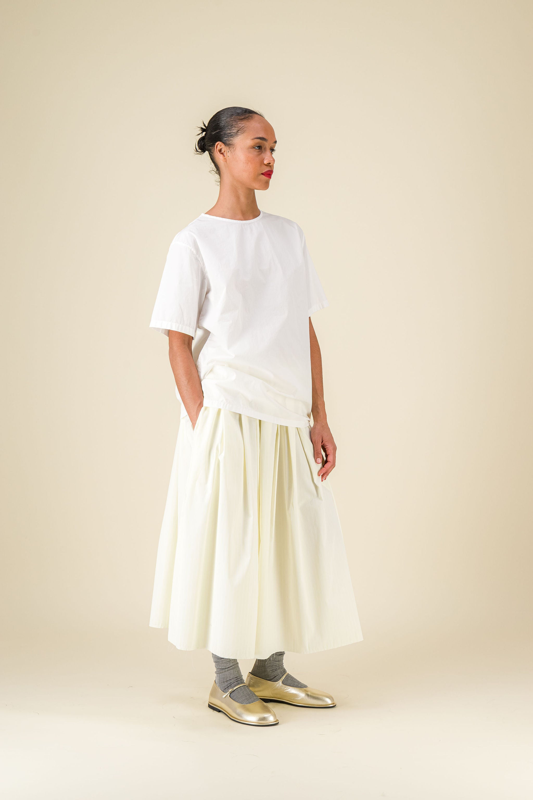 Gelsa Striped Popeline Yellow