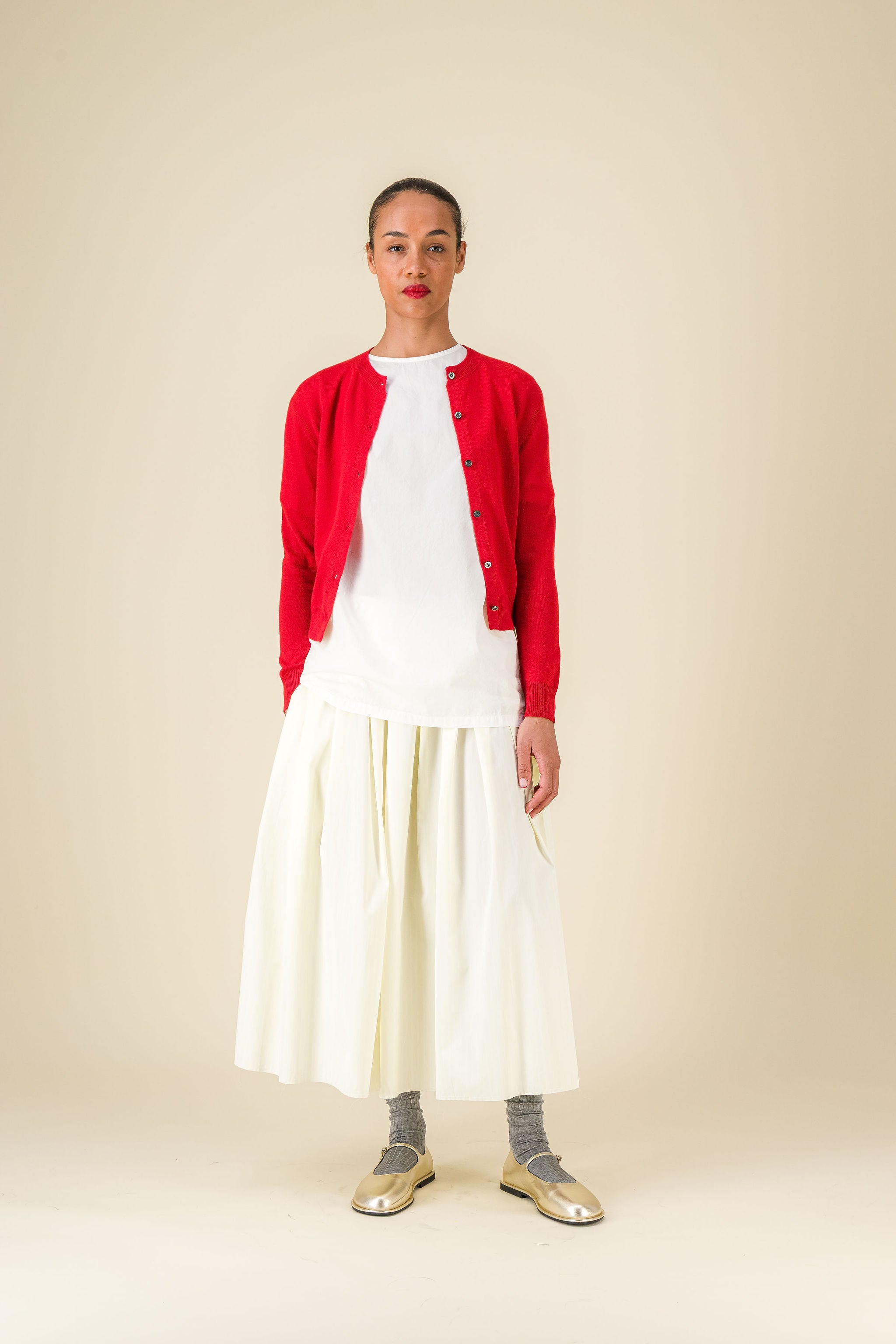 Pollen Light poplin white T-shirt