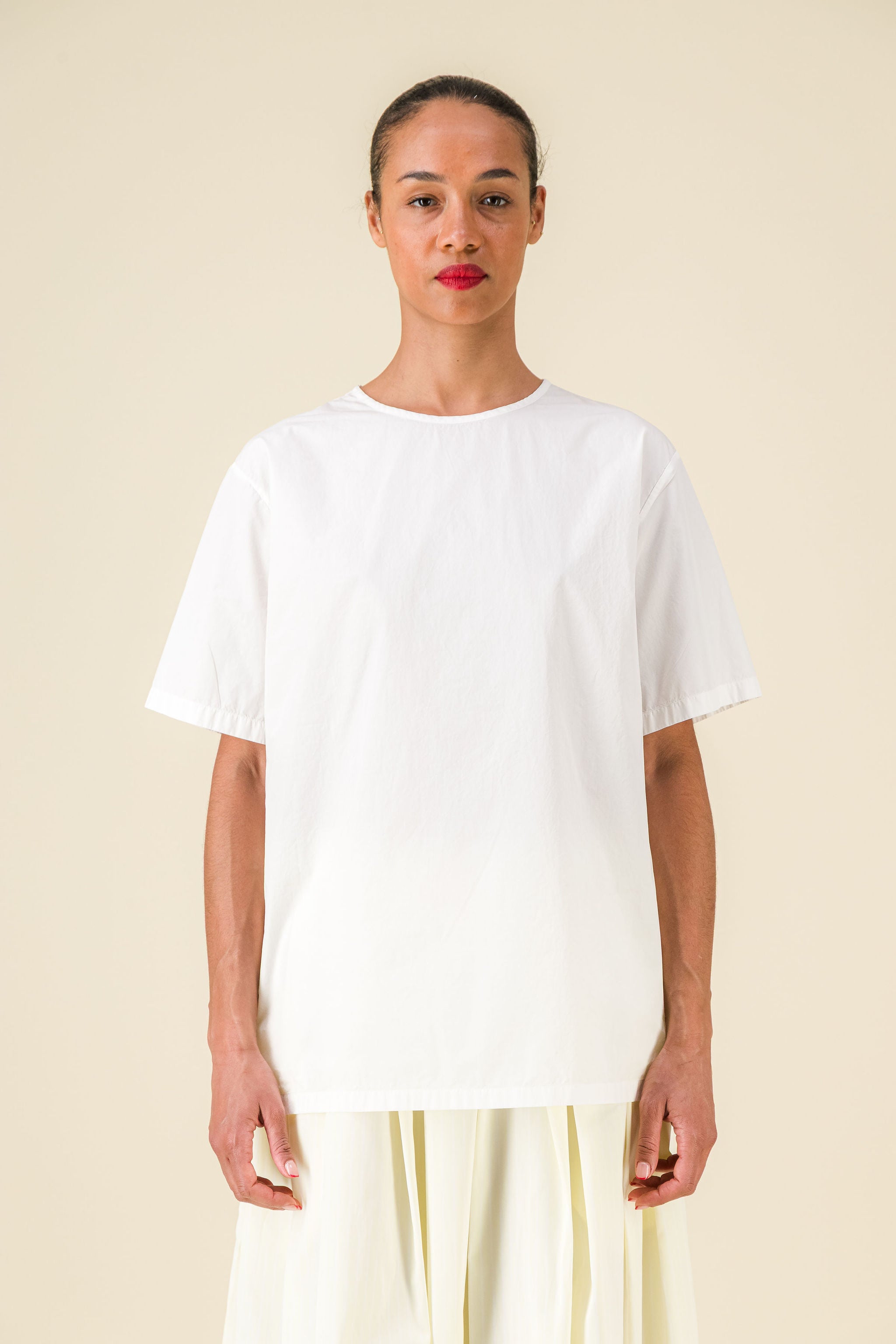 Pollen Light poplin white T-shirt