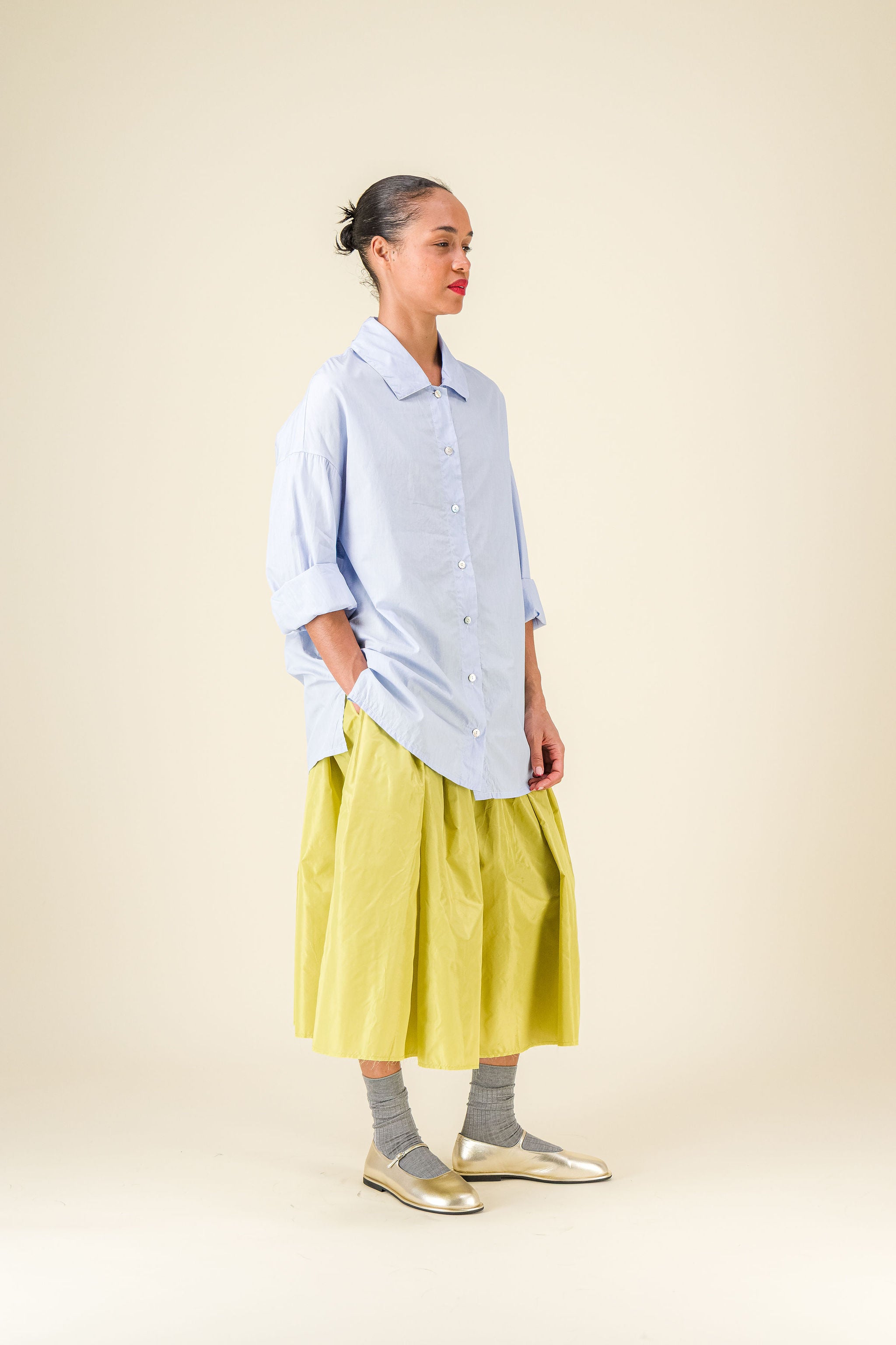 Gelsa Skirt Taffeta Pistacchio