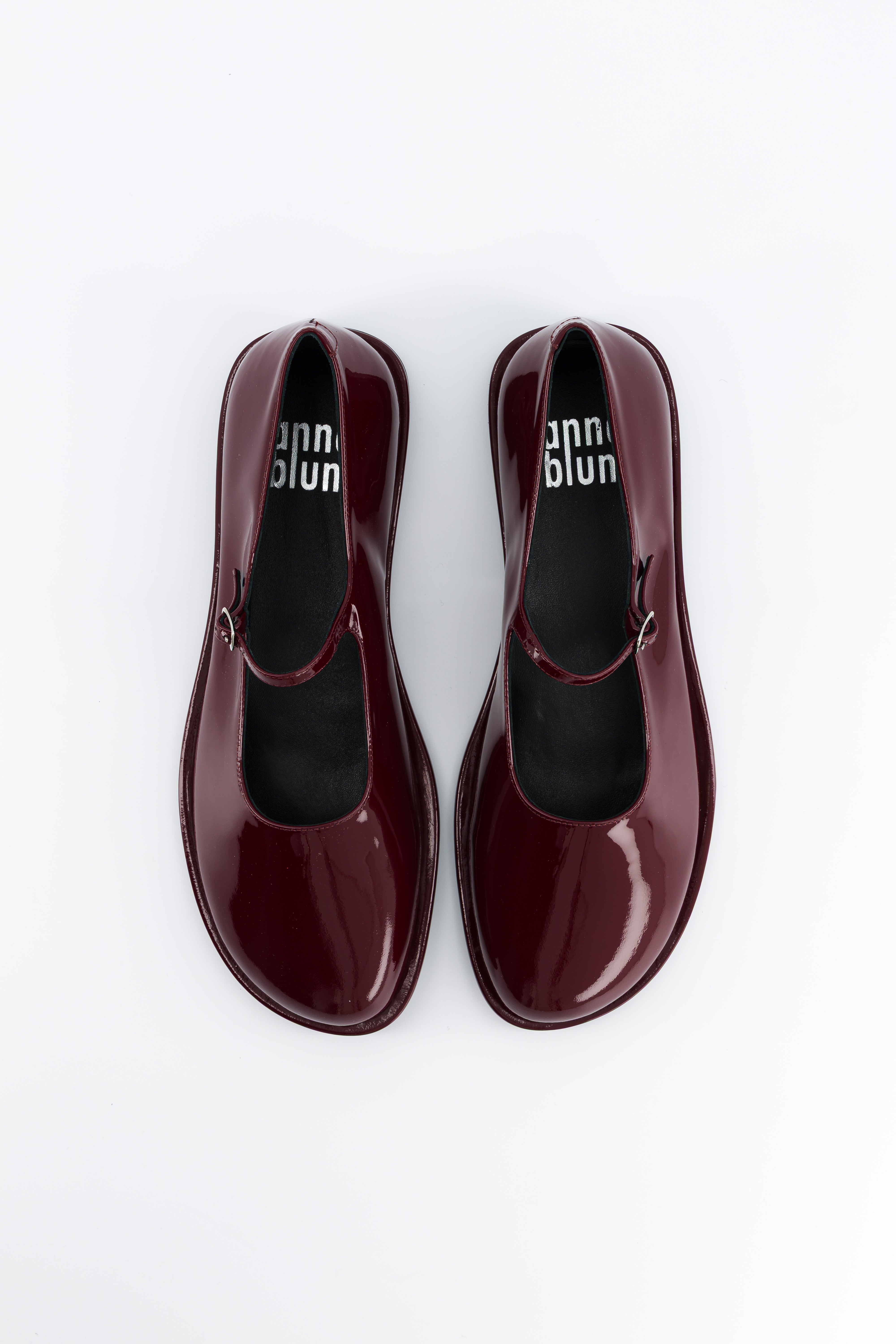 Buzzy Burgundy Patent Calf Mary Jane Anne Blum