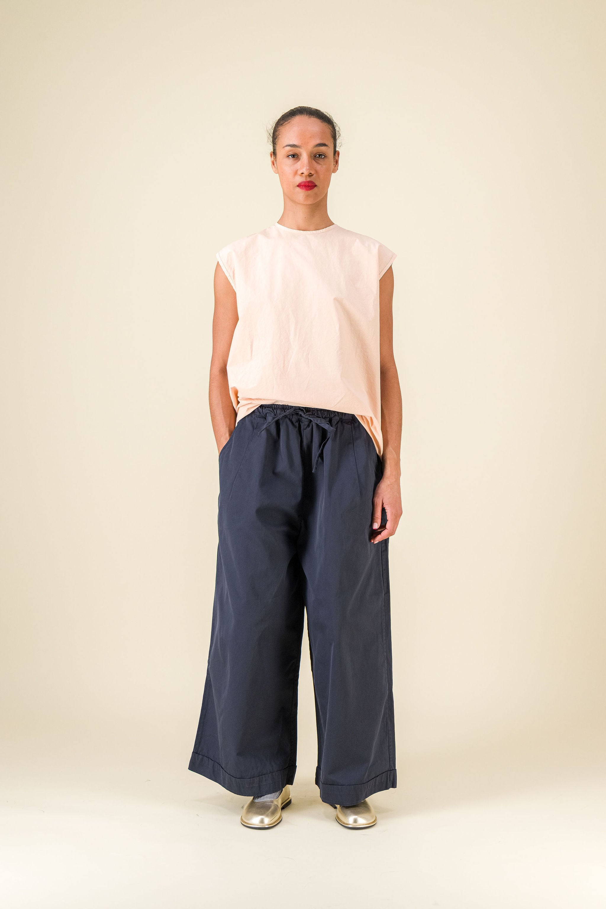 Cama Palazzo Pants Navy