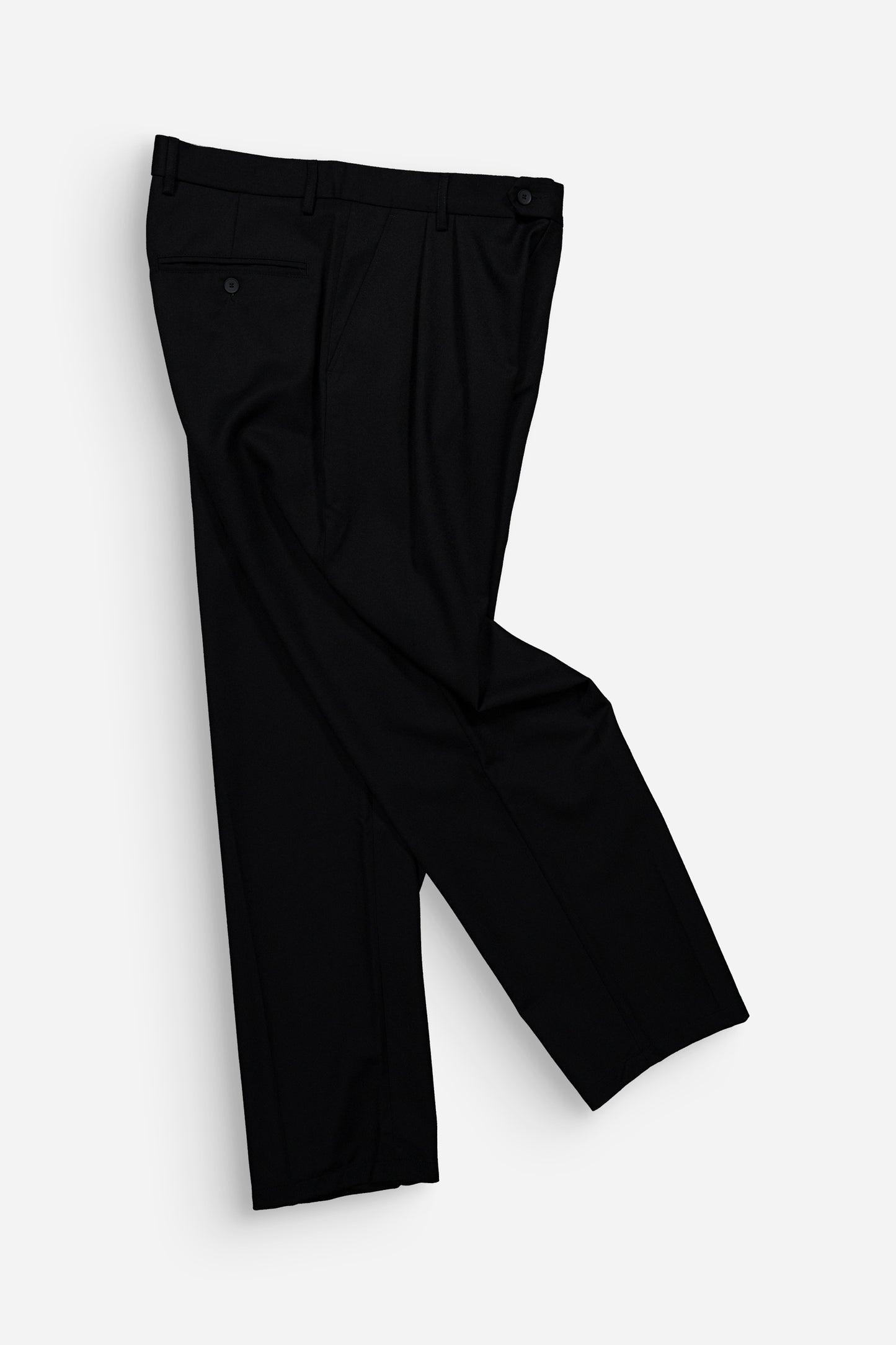 Formal Pleats Pants Black