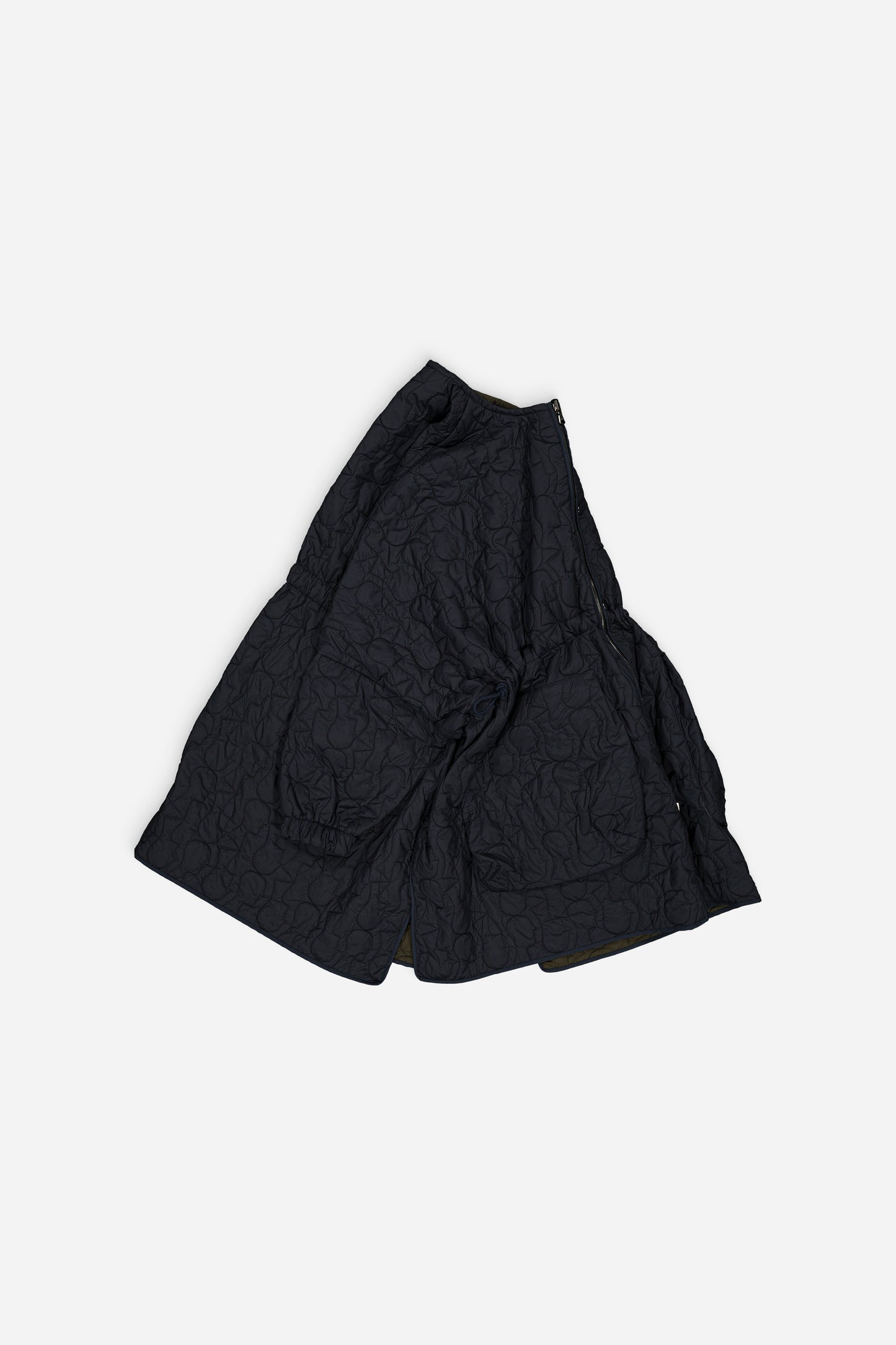 Sungjin Cape Reversible Navy and Khaki