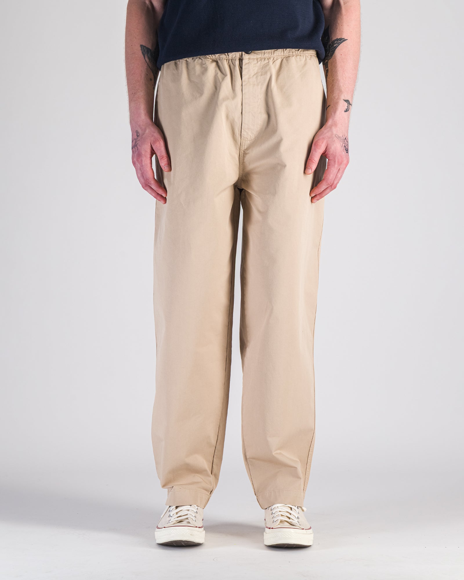 Nomad Cotton Twill Trousers Light Beige