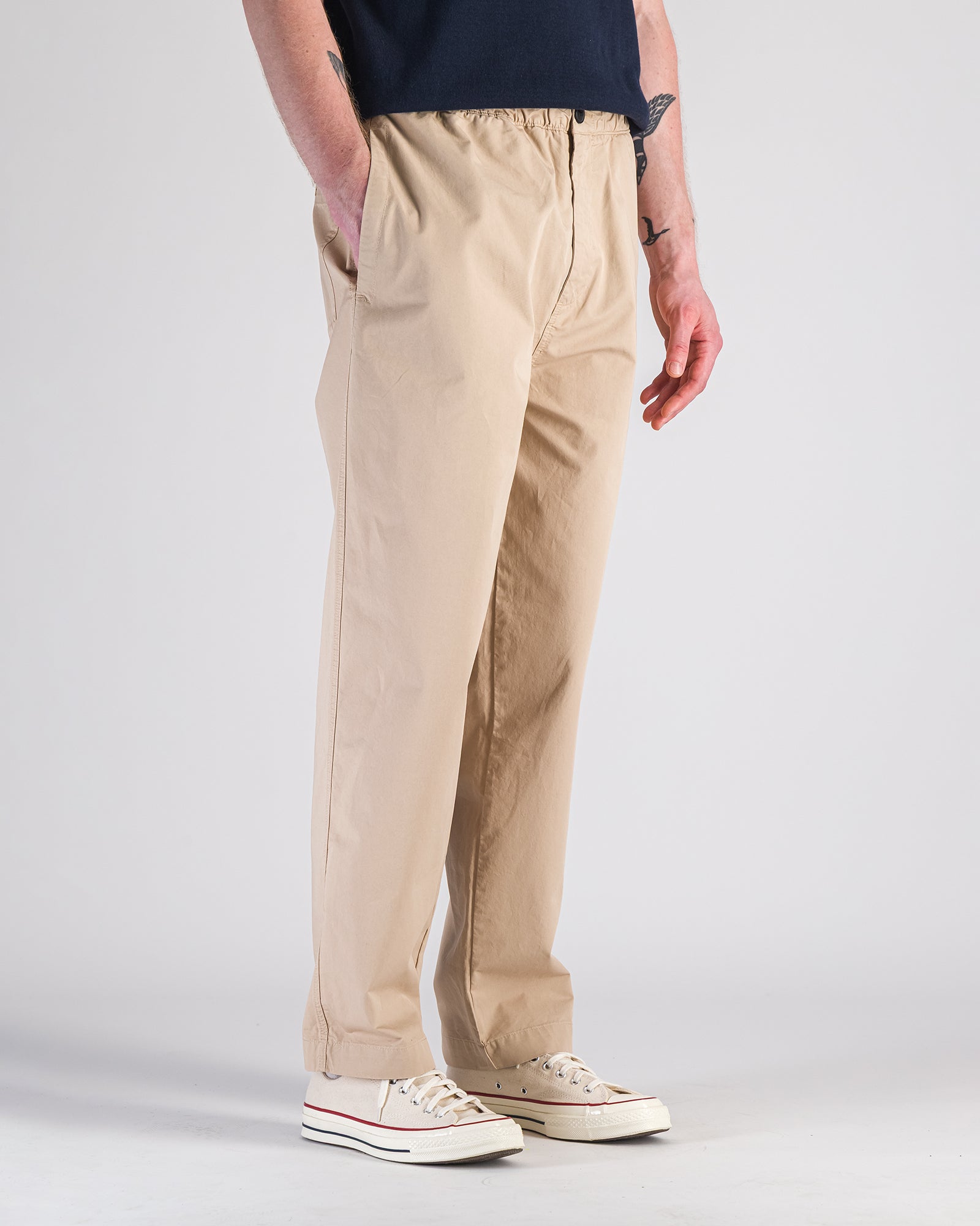 Nomad Cotton Twill Trousers Light Beige