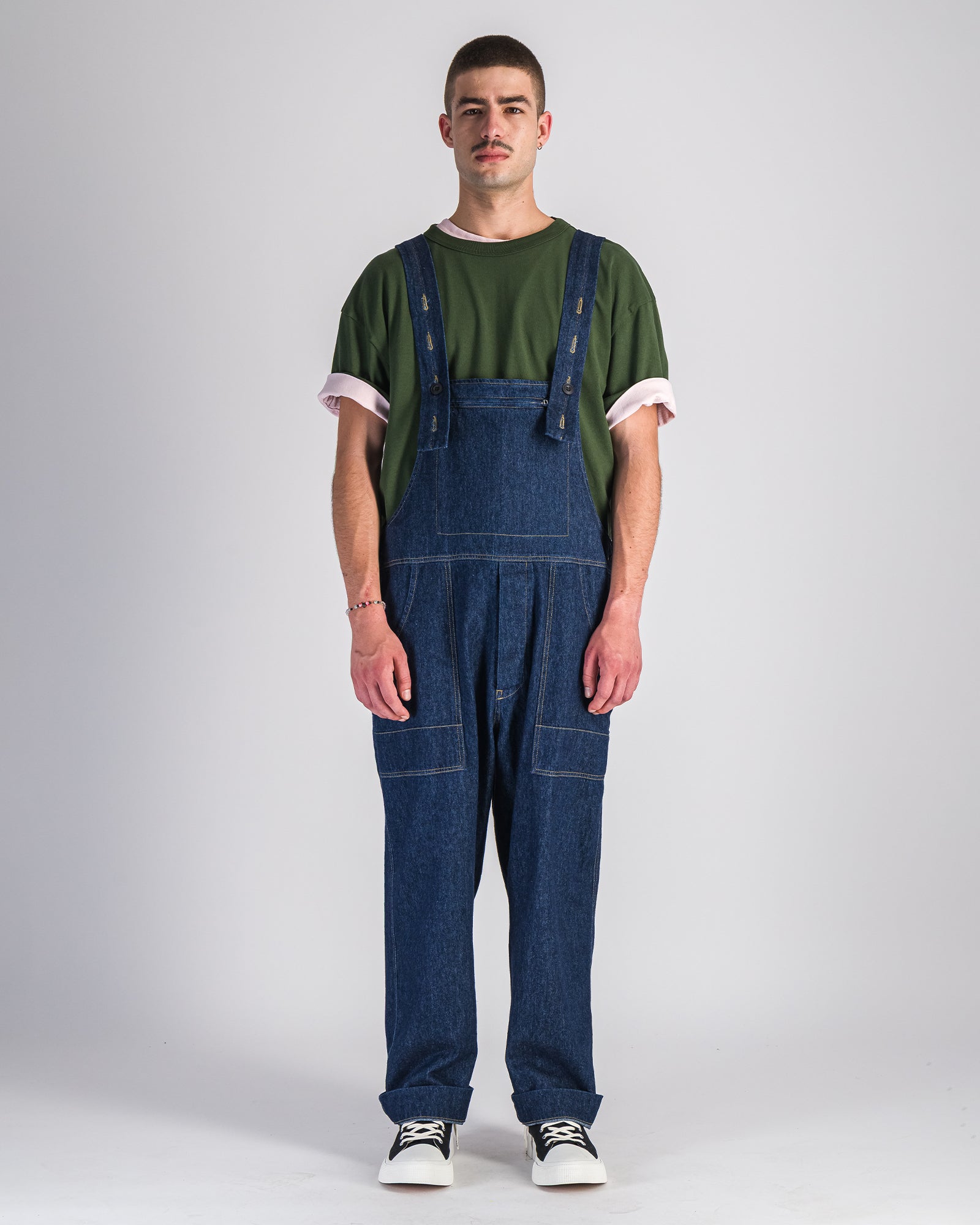 Stanley Dungarees Stone Wash Denim