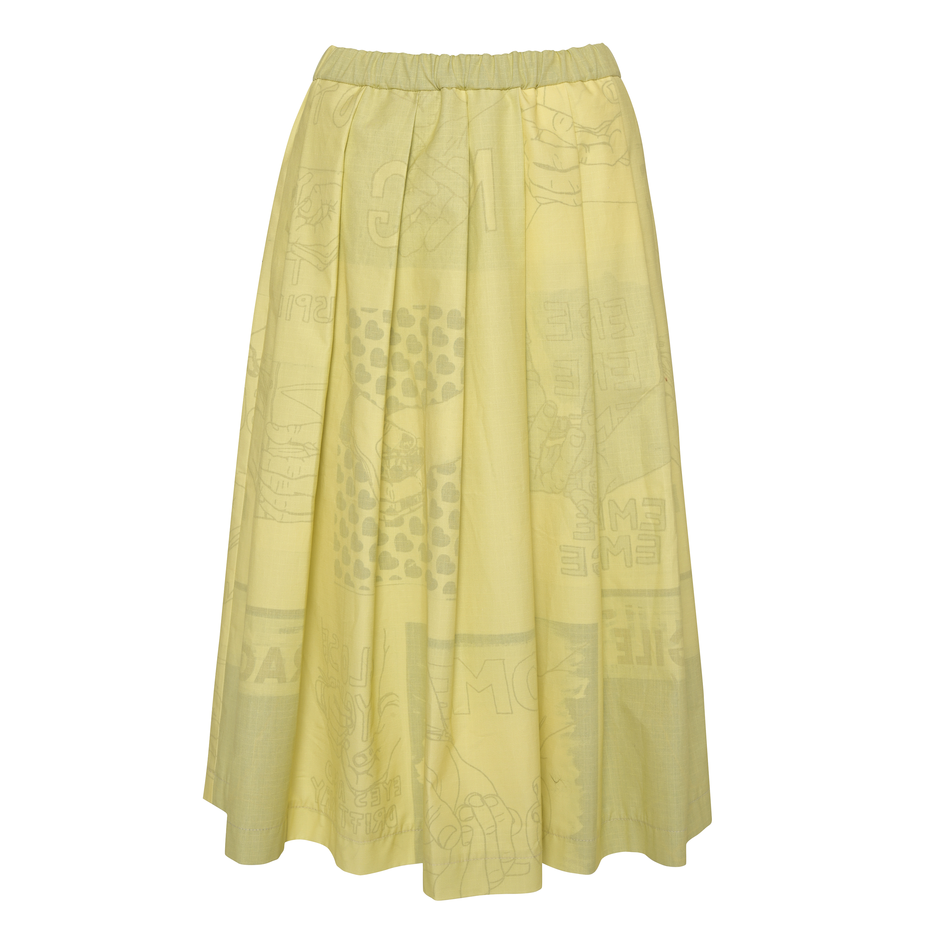 KONRAD SONJA SKIRT LEMON COTTON