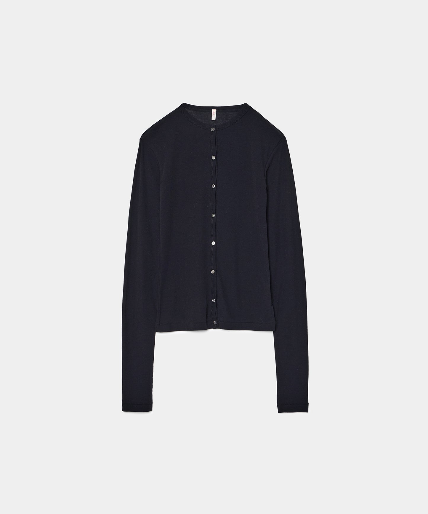 Babaco Twisted Cotton Cardigan Black
