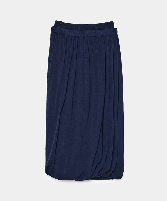 Babaco Wool Jersey Skirt Navy