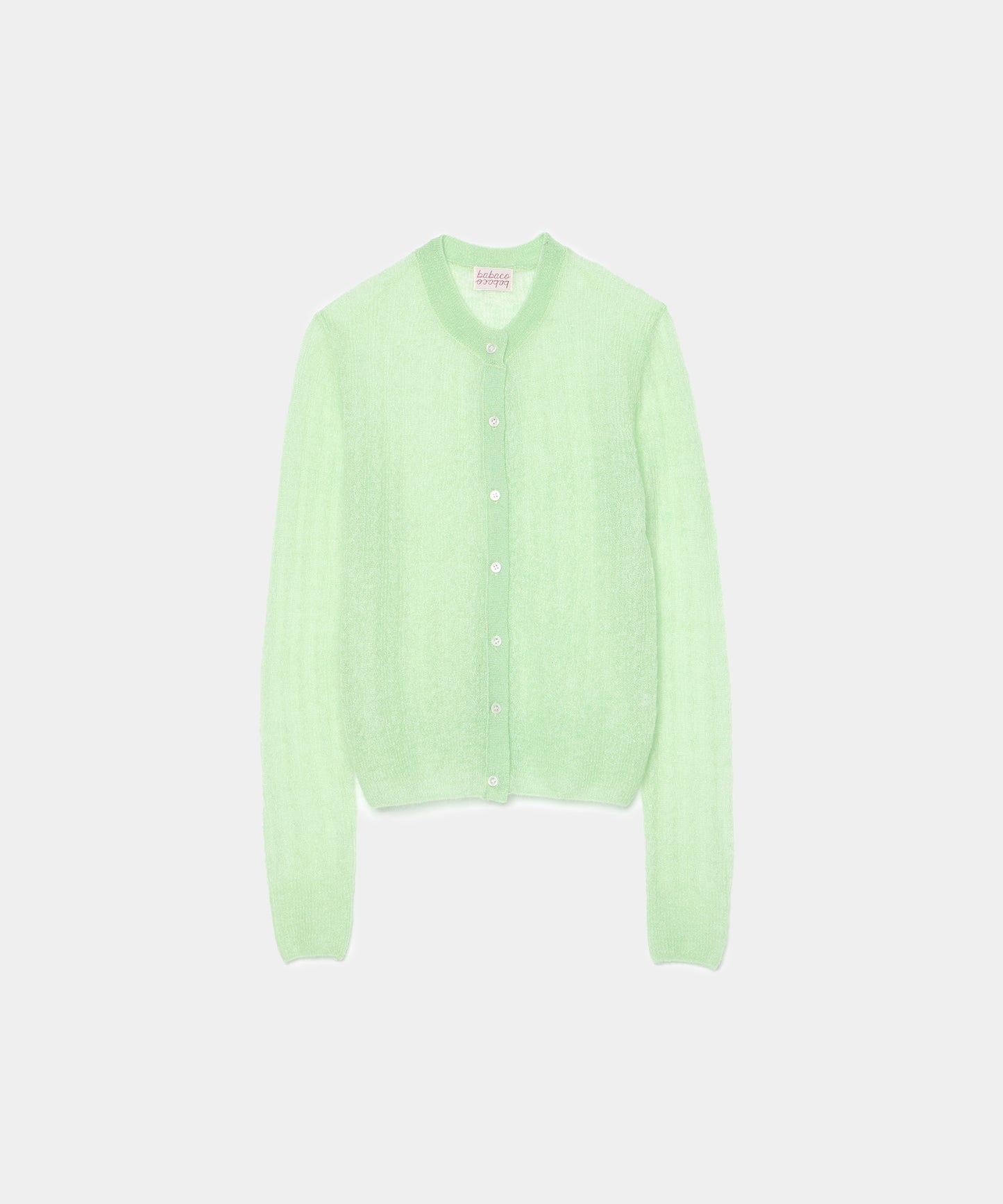 Babaco Fine Mohair Silk Cardigan Mint