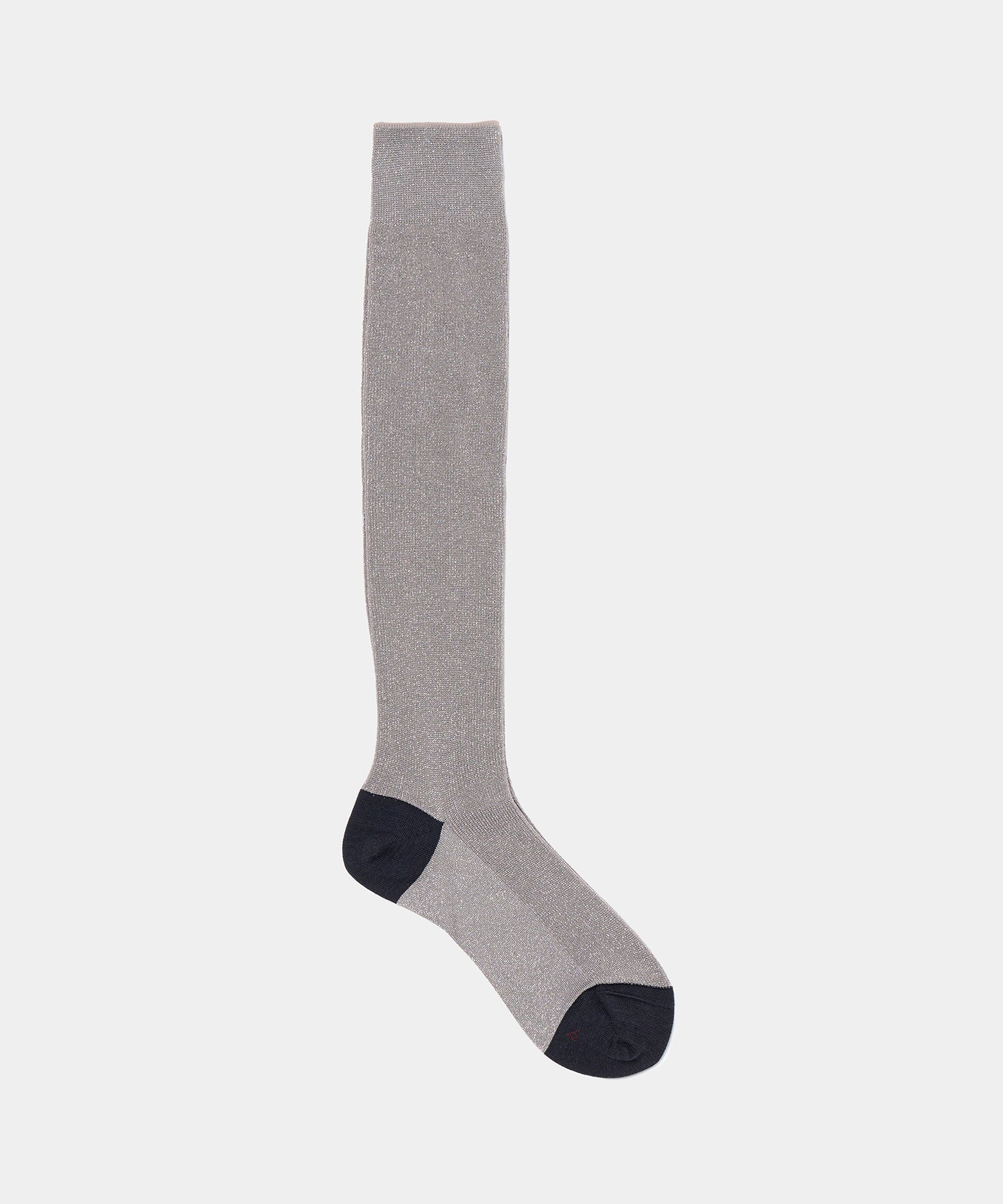 Babaco Silver  Lurex Fine Ribbed Knee High Socks
