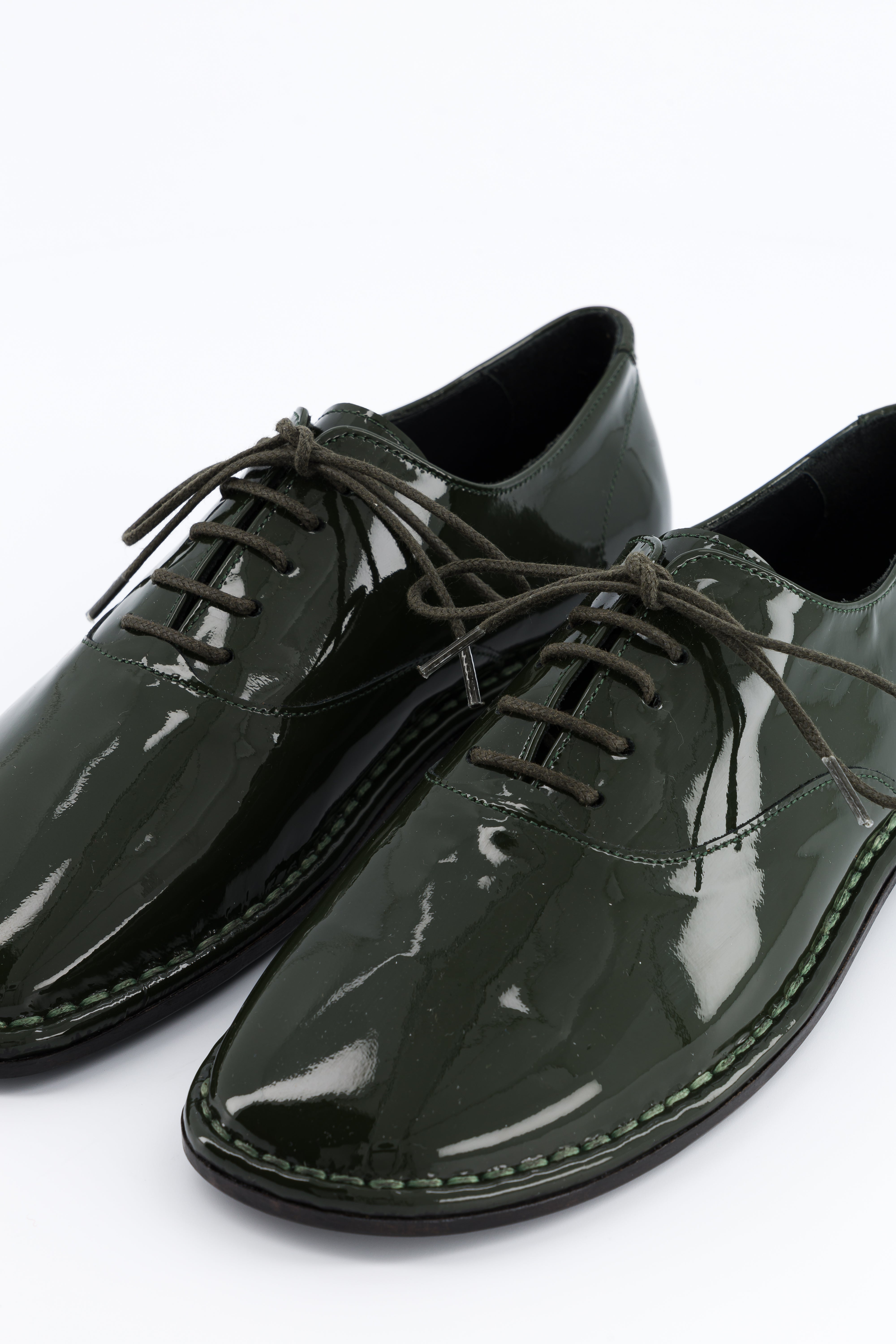 Bonnie Patent Calf Forest Green