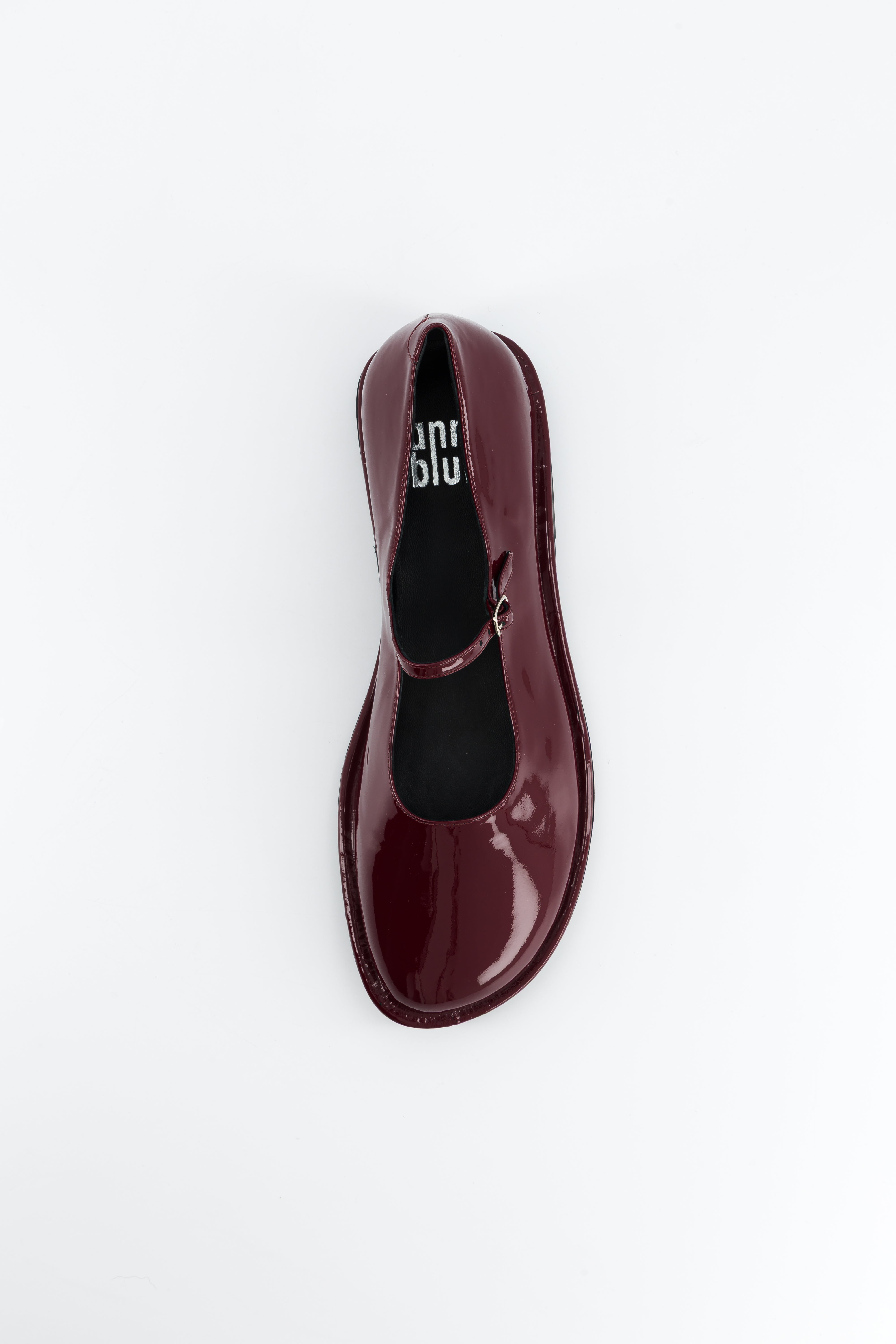 Buzzy Burgundy Patent Calf Mary Jane Anne Blum