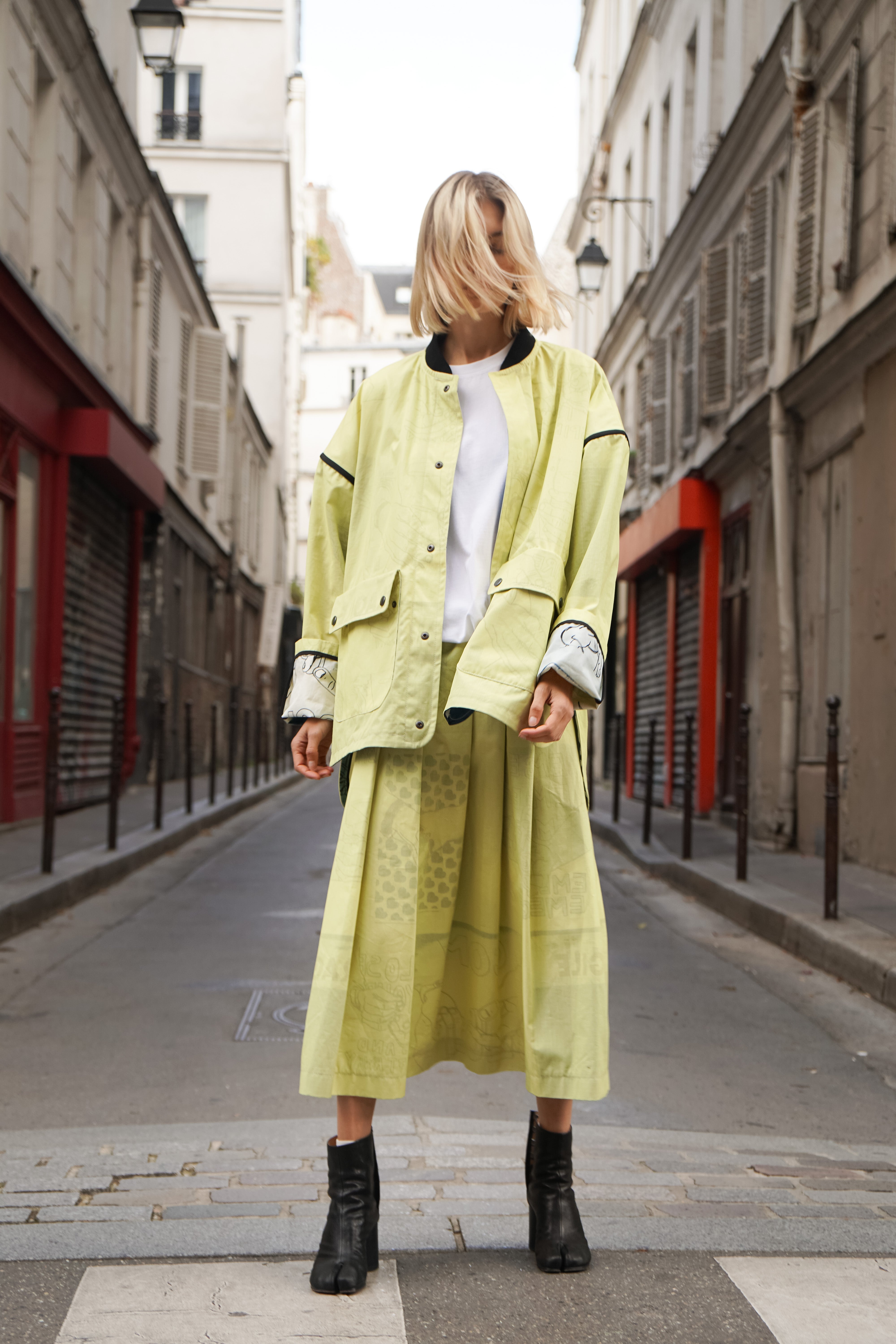 KONRAD SONJA SKIRT LEMON COTTON