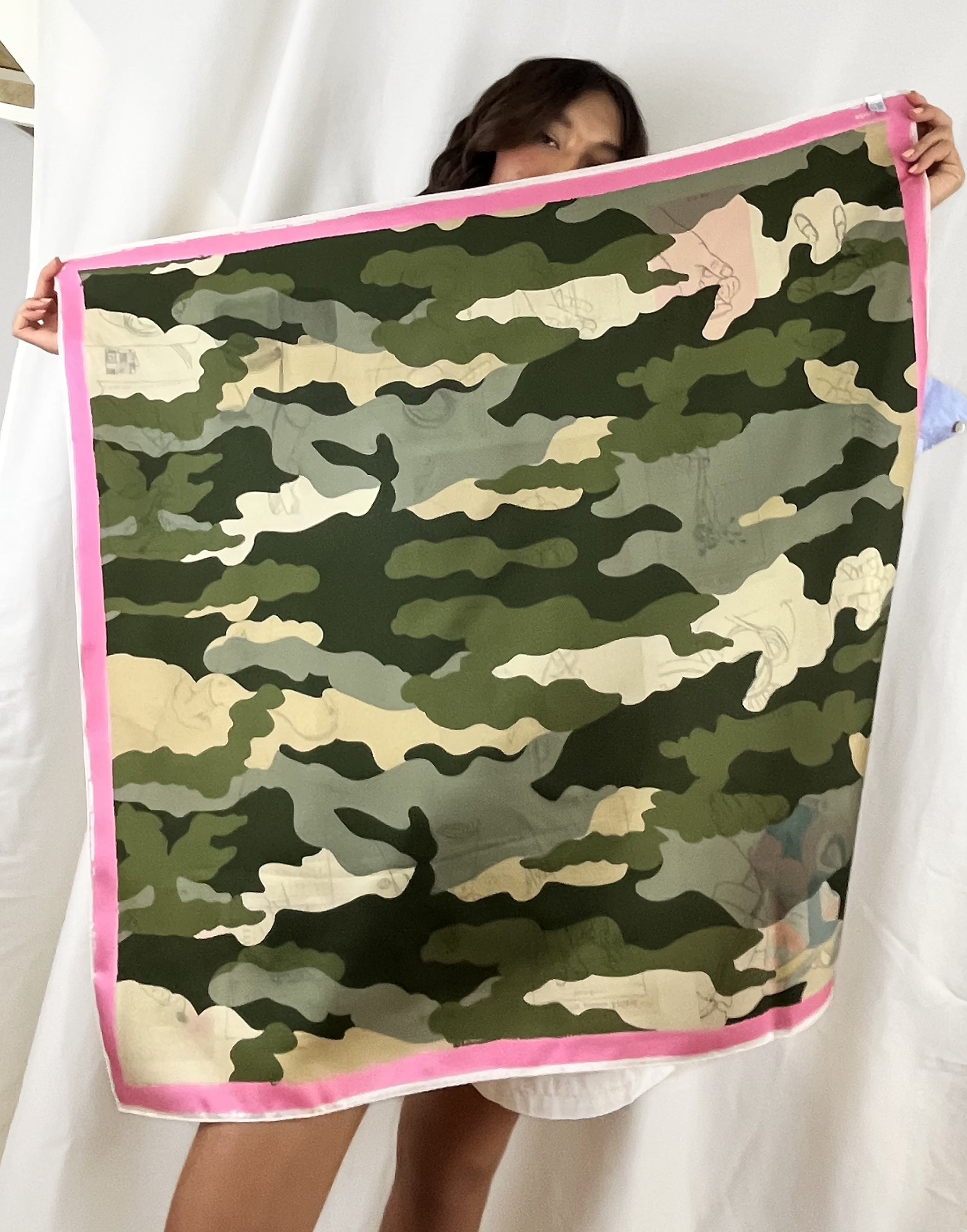 Konrad Celia Silk Foulard Diary / Camouflage
