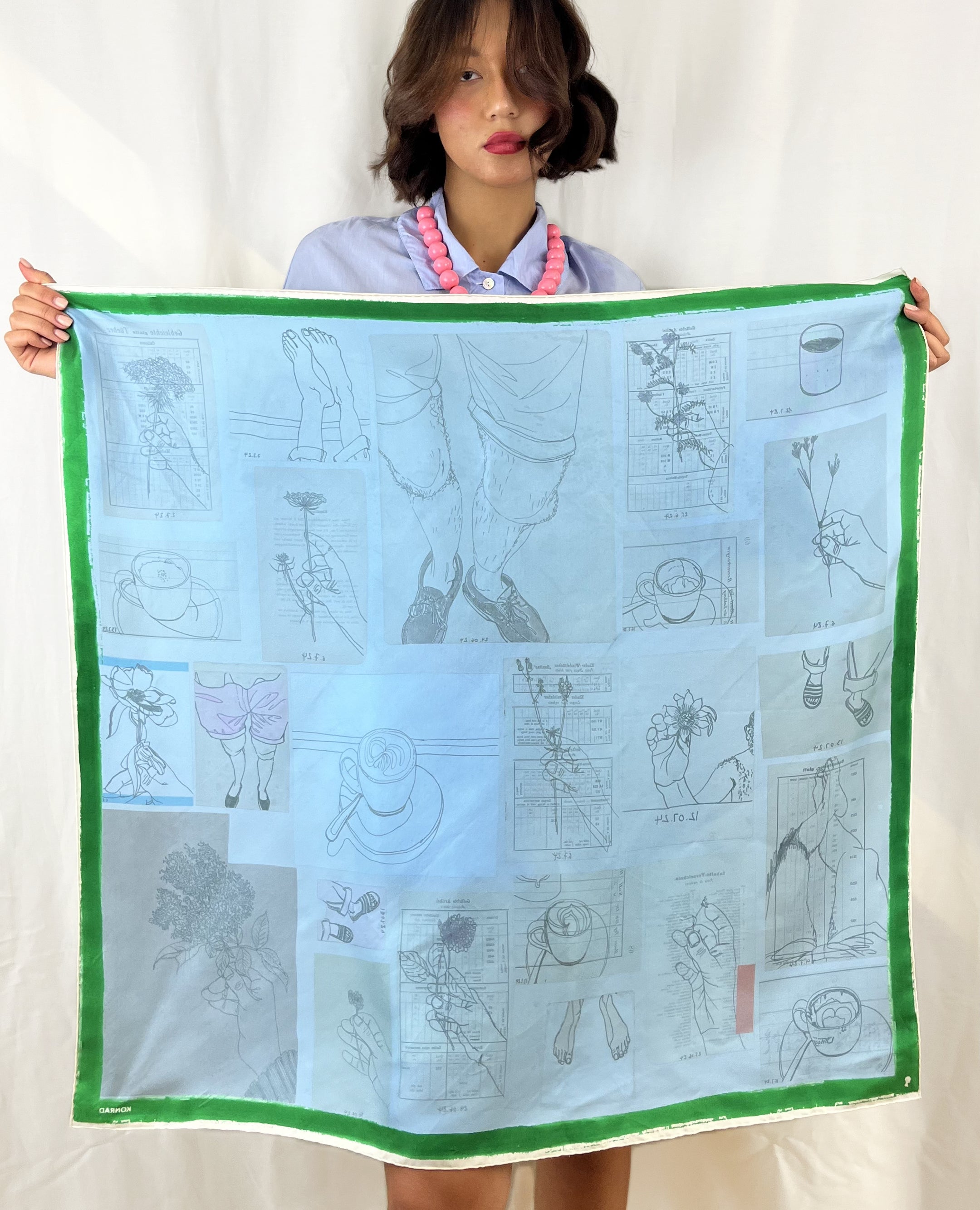 Konrad Marcello Silk Foulard Diary