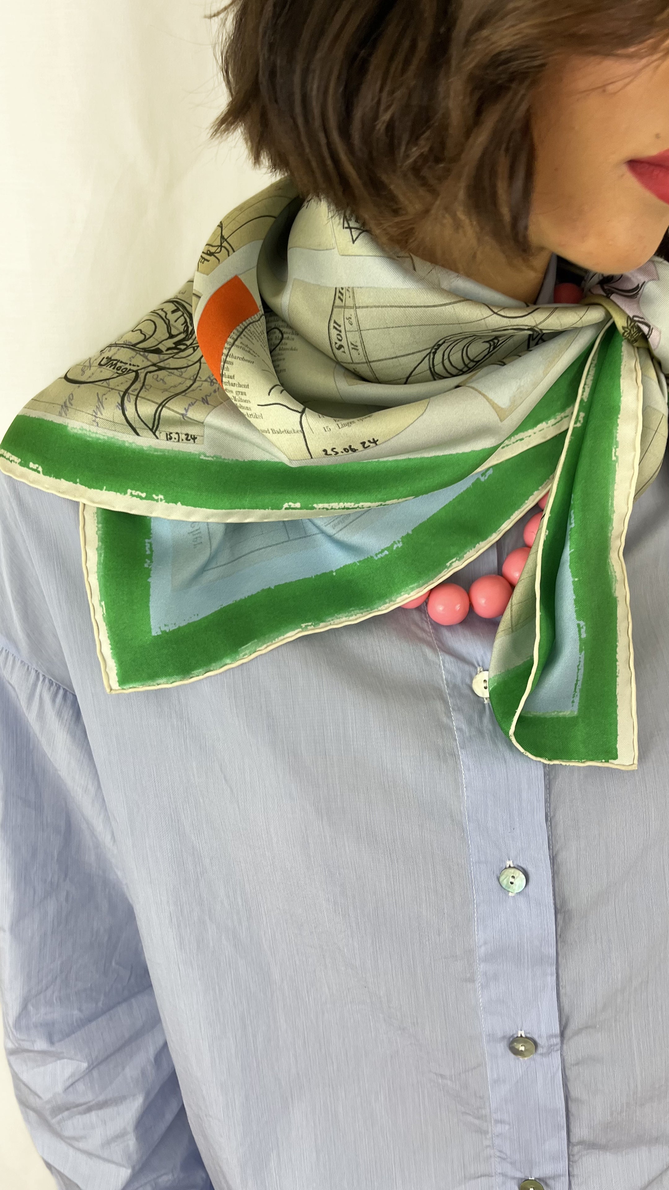 Konrad Marcello Silk Foulard Diary