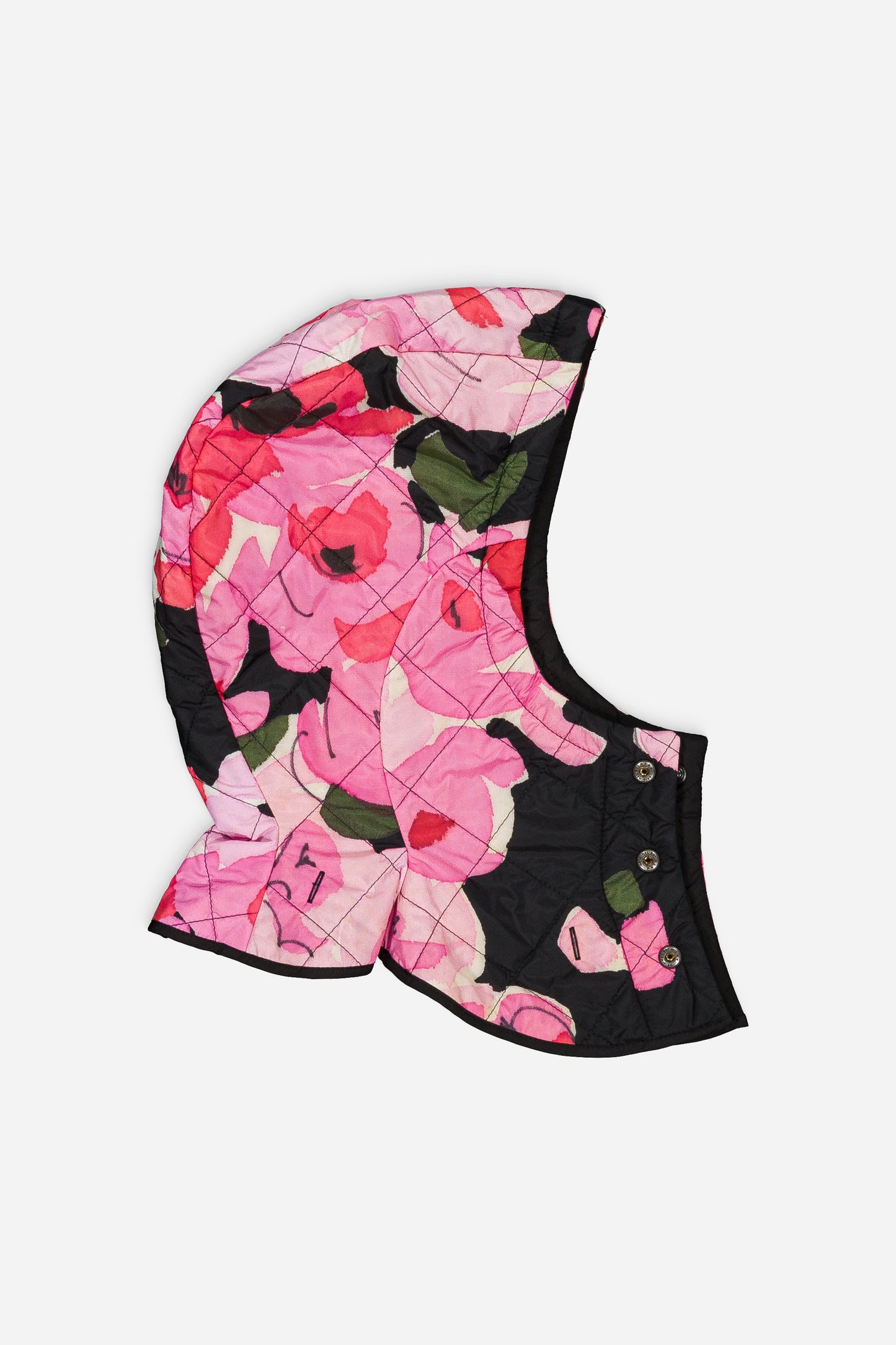 Sungjin Cape Reversible Pink Roses Print
