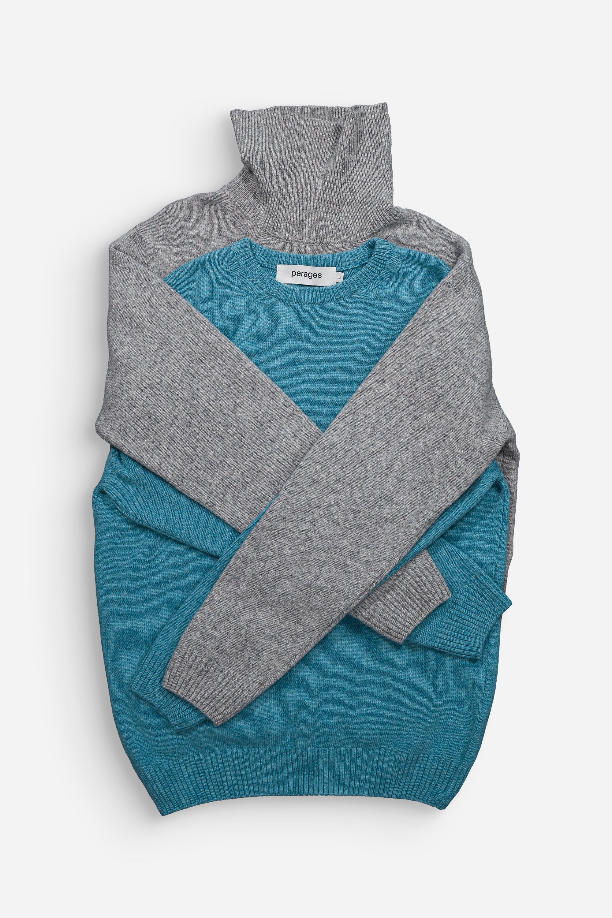 Michel Turtleneck Sweater Light  Heather Grey