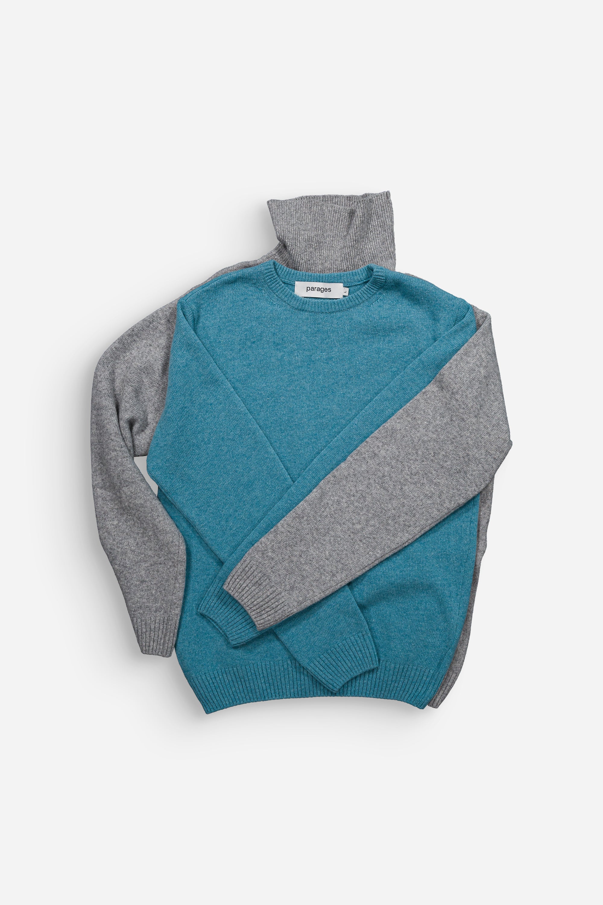 Michel Turtleneck Sweater Light  Heather Grey