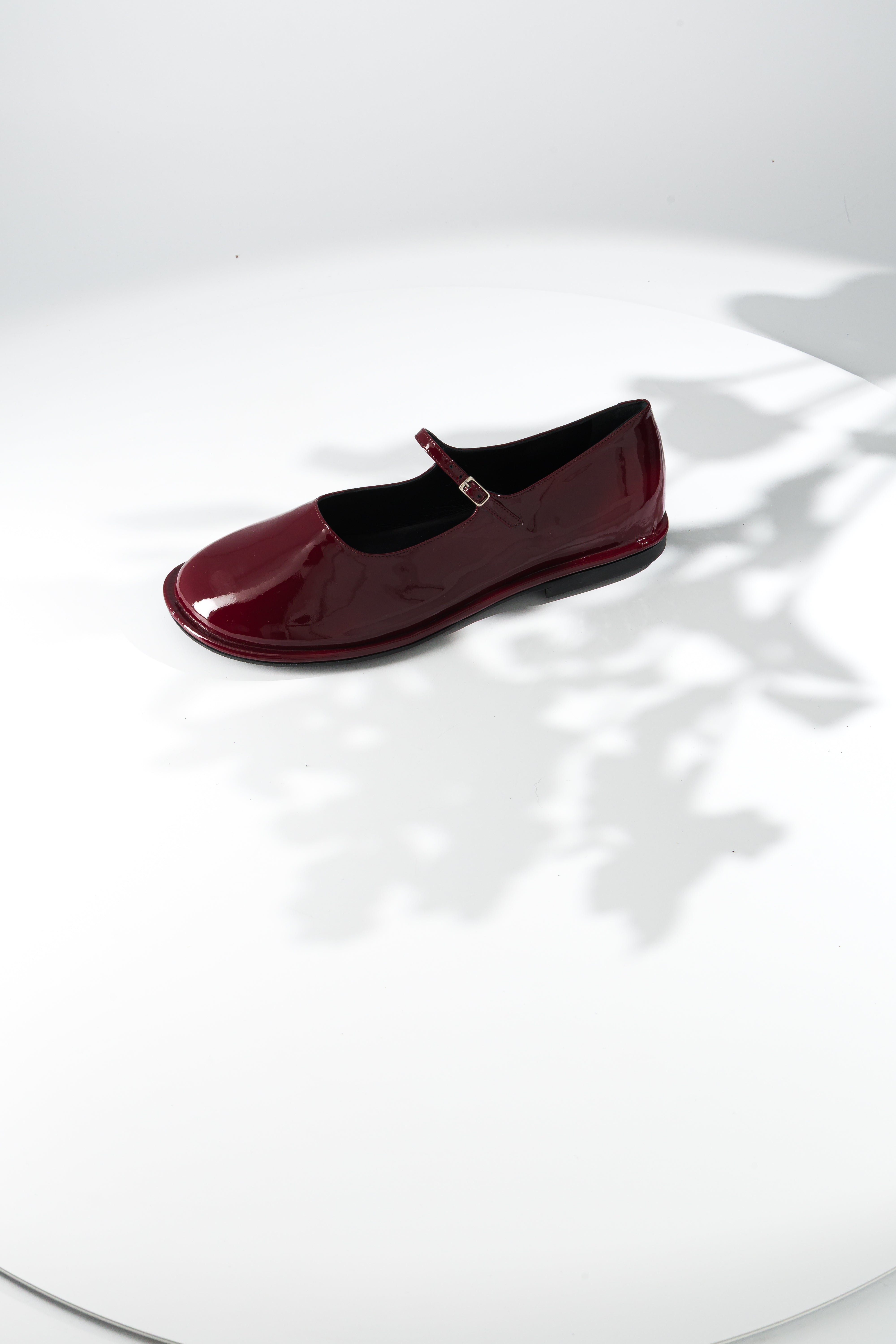 Buzzy Burgundy Patent Calf Mary Jane Anne Blum