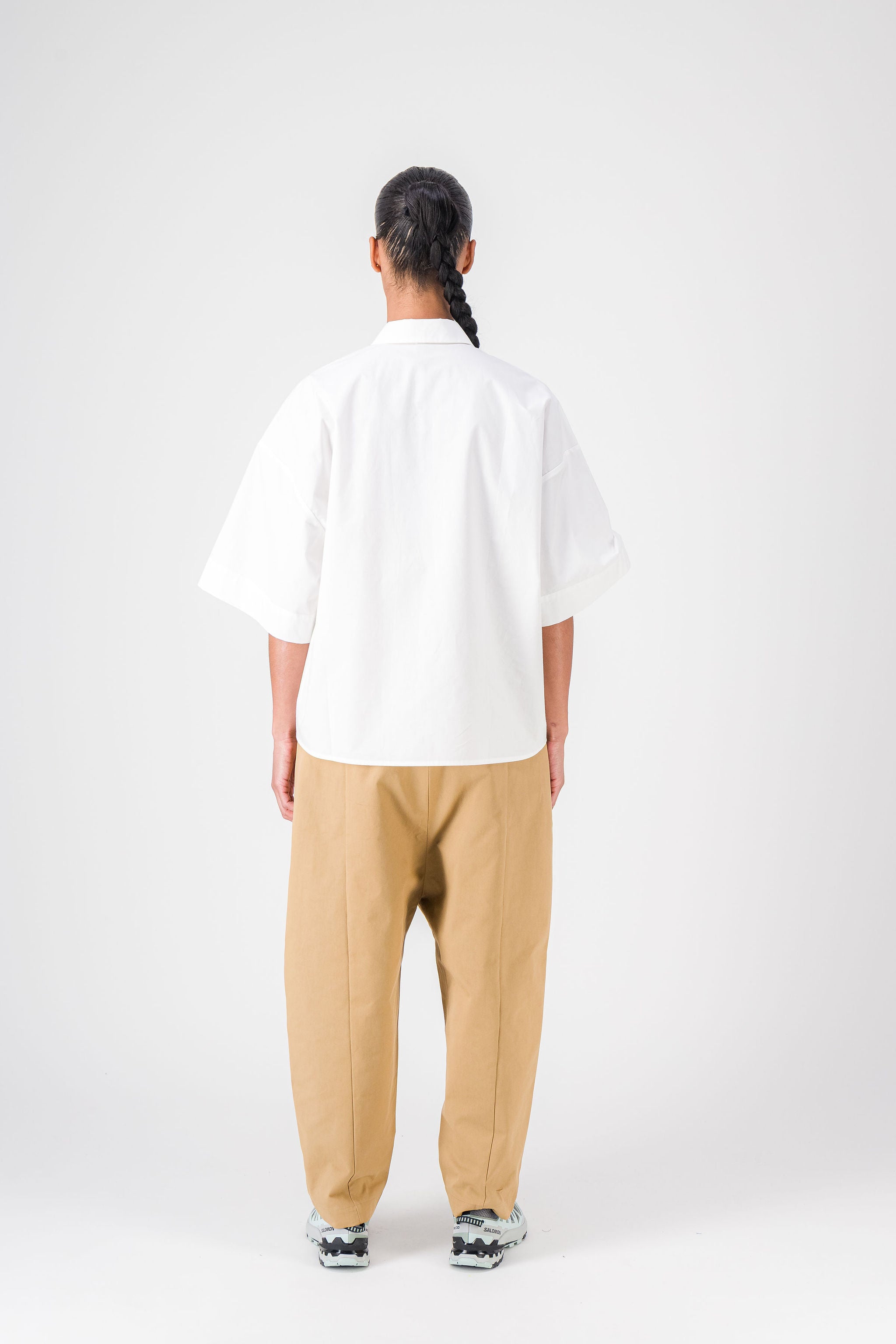 Pocket White Poplin Shirt